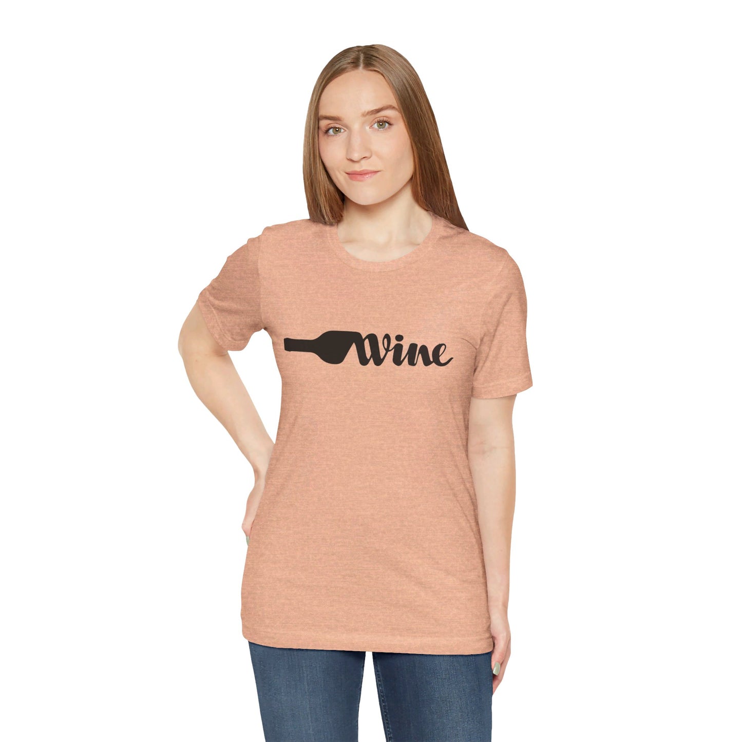 Wine Unisex Jersey Short Sleeve Tee