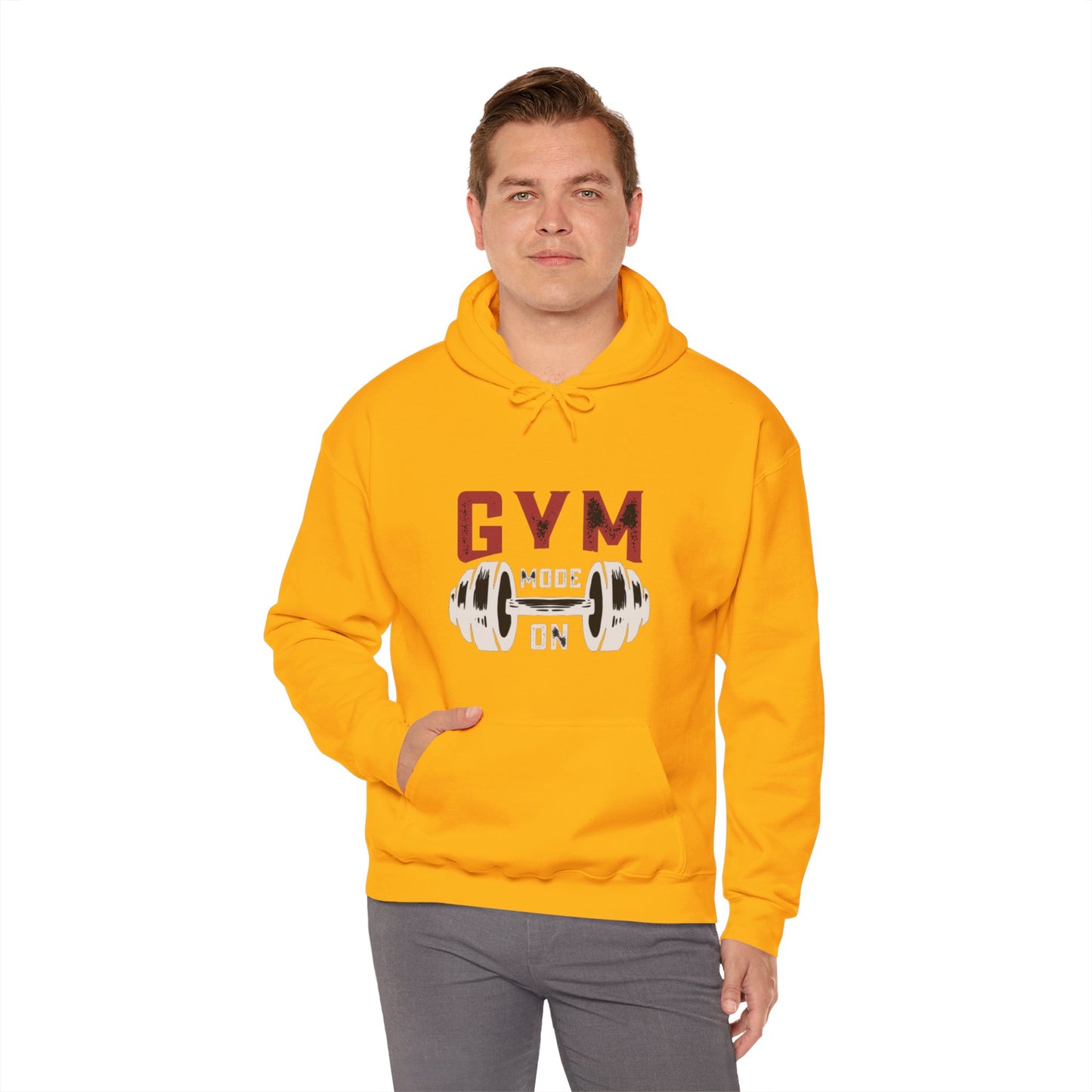 Gym Mode On Unisex Heavy Blend™ Hooded Sweatshirt