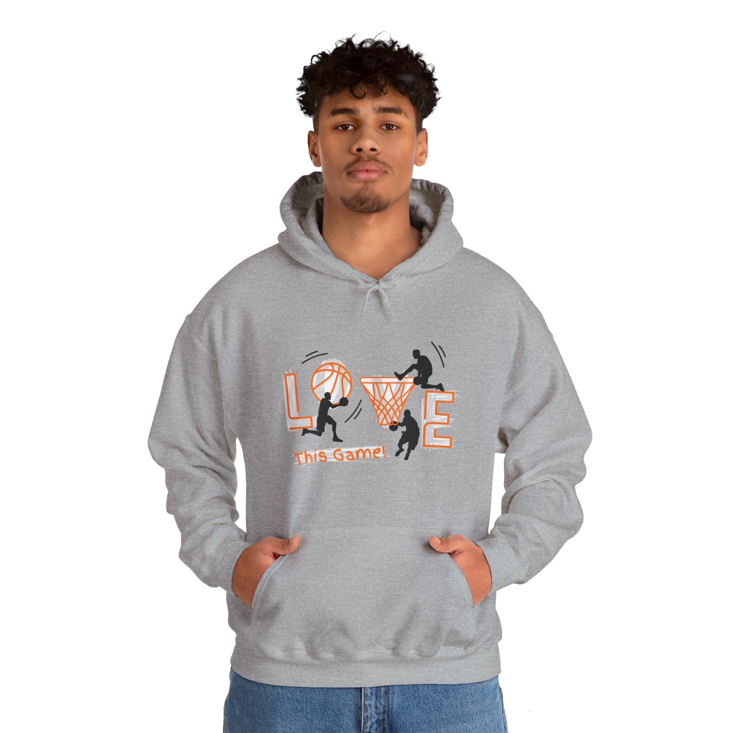 Basketball Love the Game Unisex Heavy Blend™ Hooded Sweatshirt