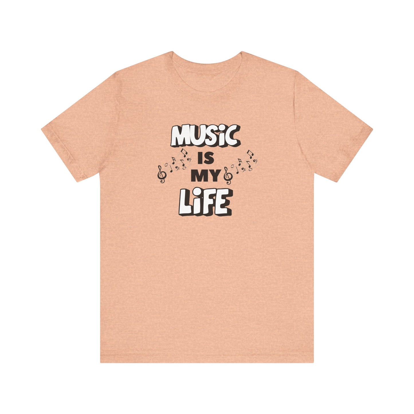 Music is My Life Unisex Jersey Short Sleeve Tee