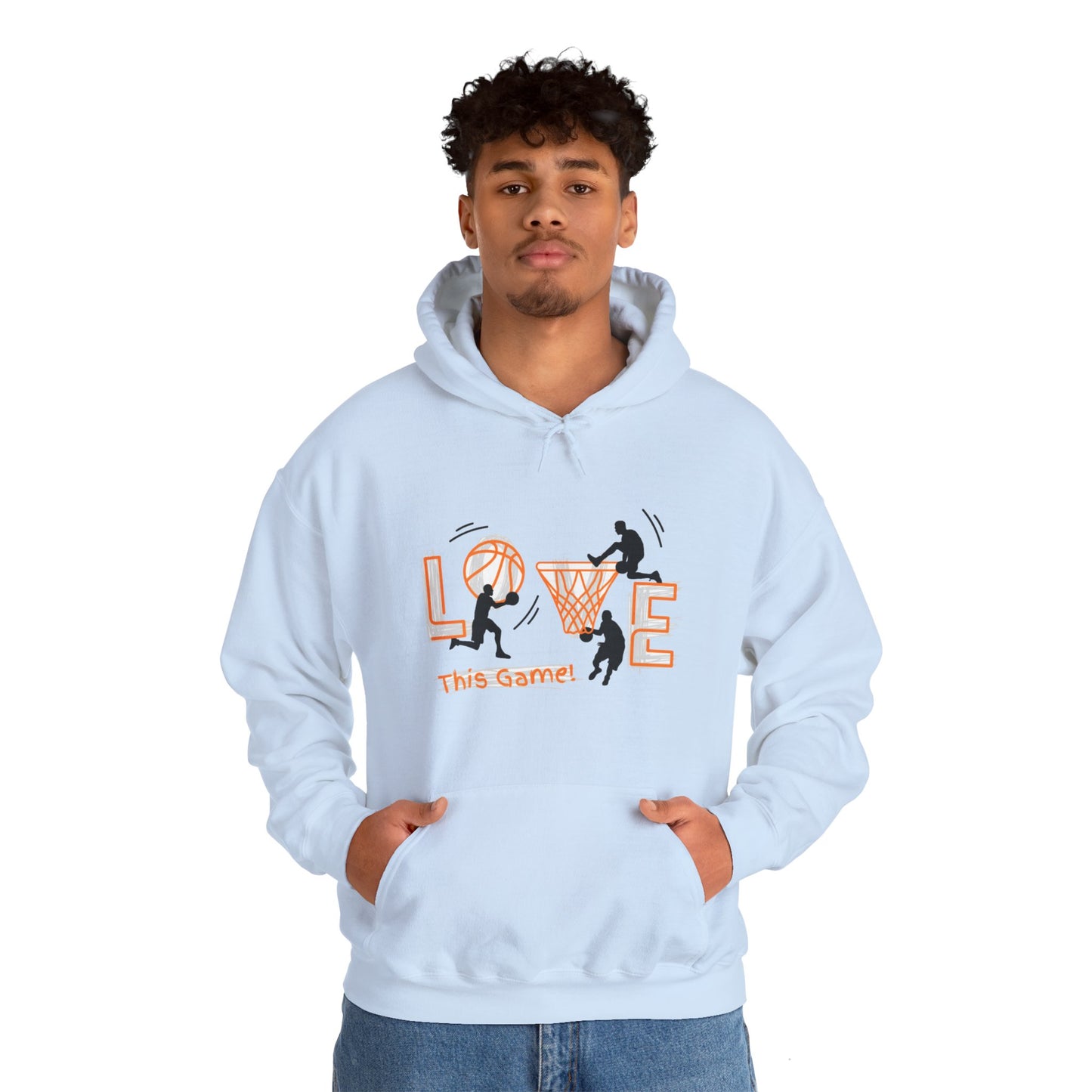 Basketball Love the Game Unisex Heavy Blend™ Hooded Sweatshirt