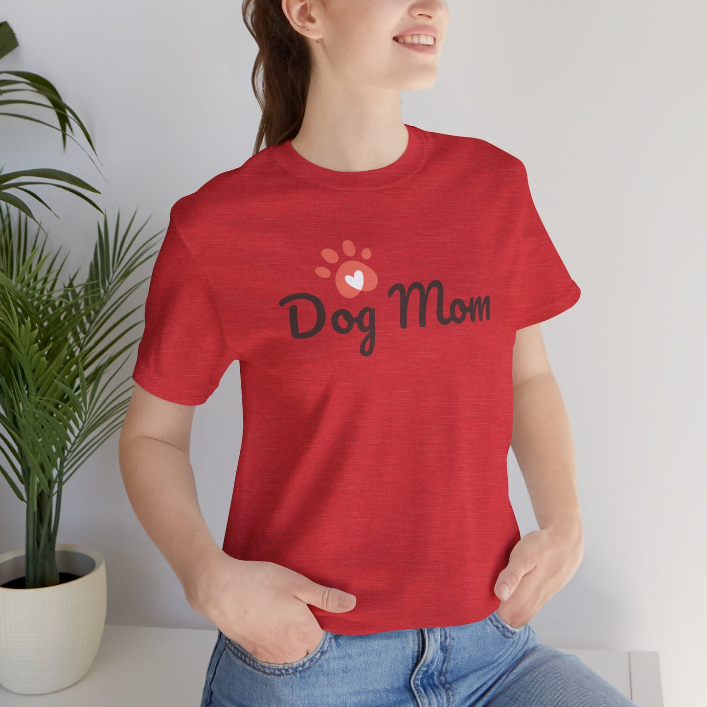 Dog Mom Unisex Jersey Short Sleeve Tee