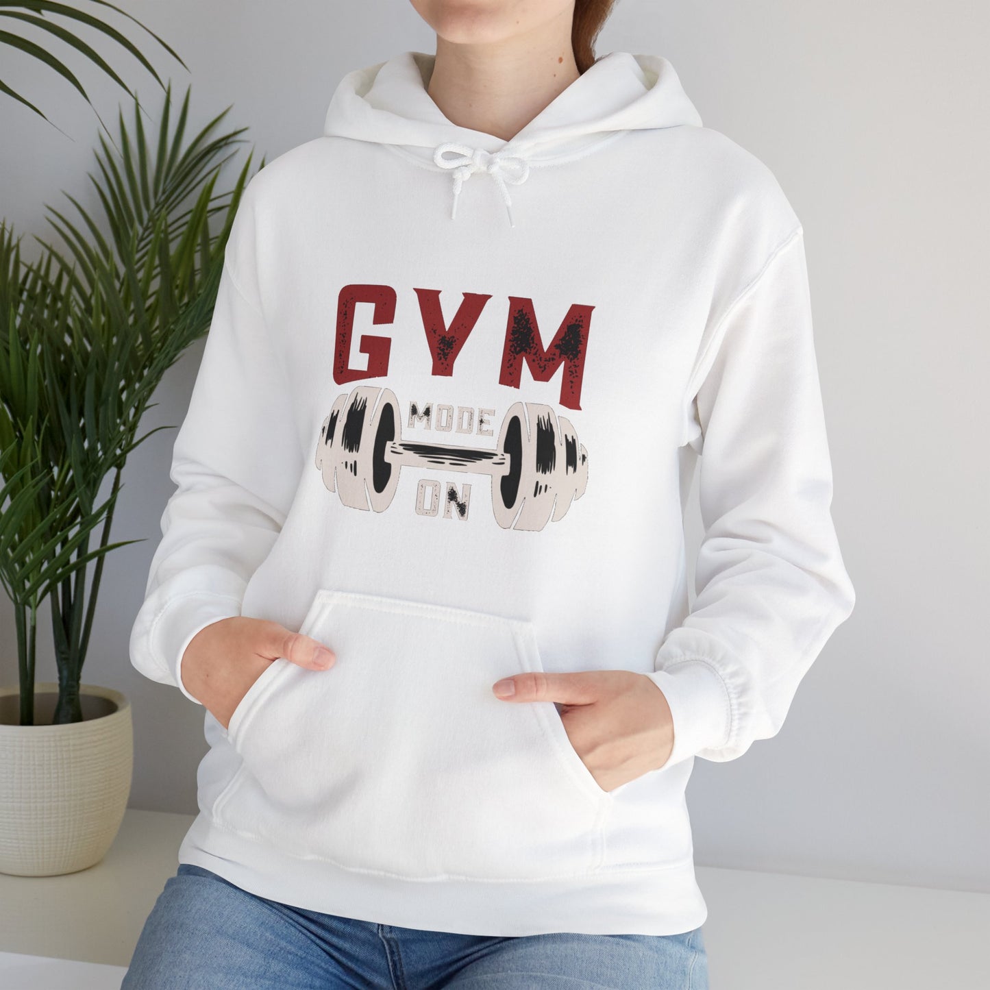 Gym Mode On Unisex Heavy Blend™ Hooded Sweatshirt