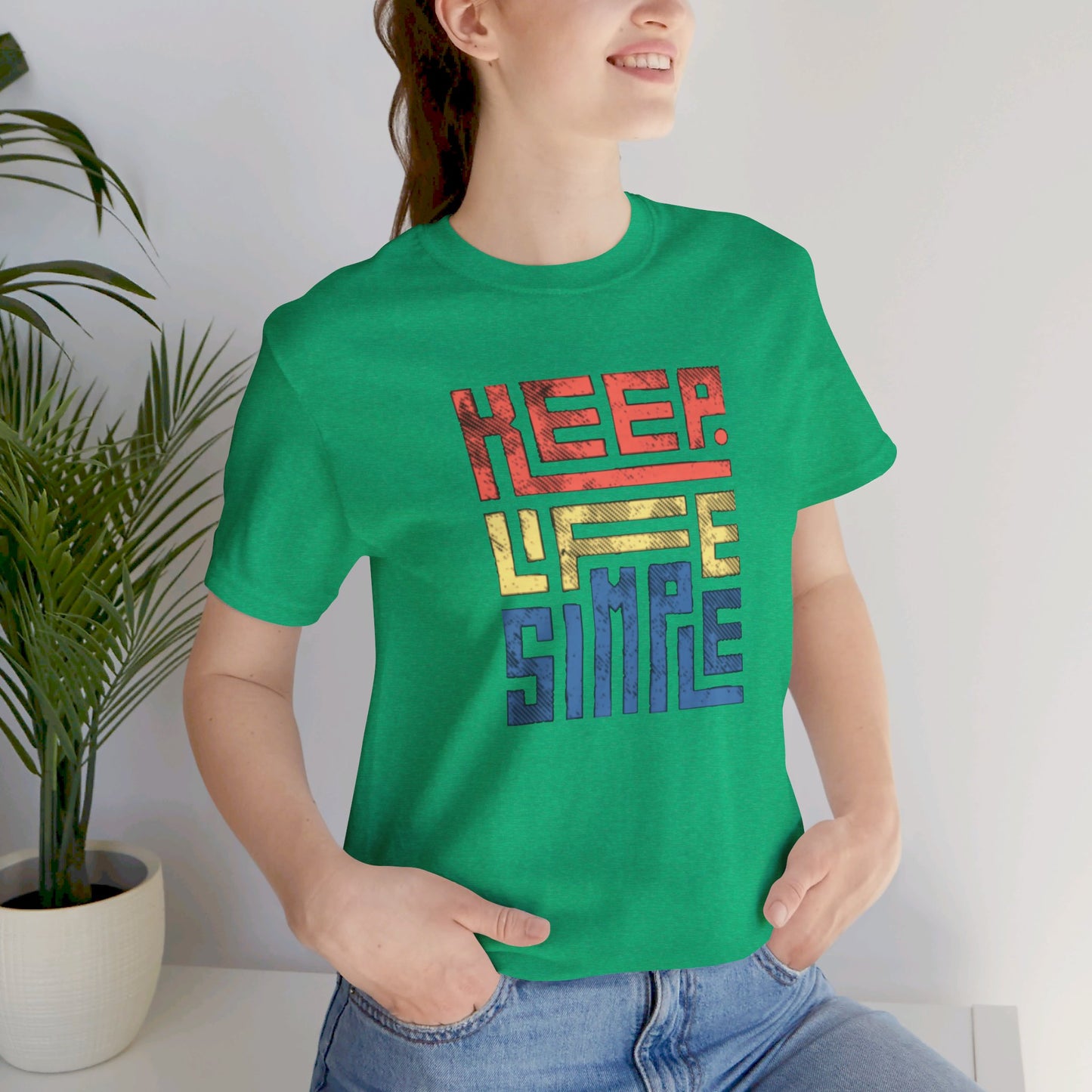 Keep Life Simple Unisex Jersey Short Sleeve Tee