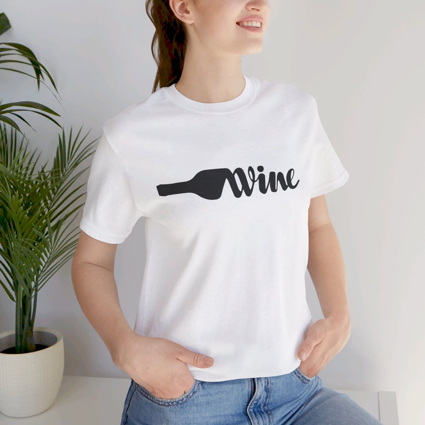 Wine Unisex Jersey Short Sleeve Tee