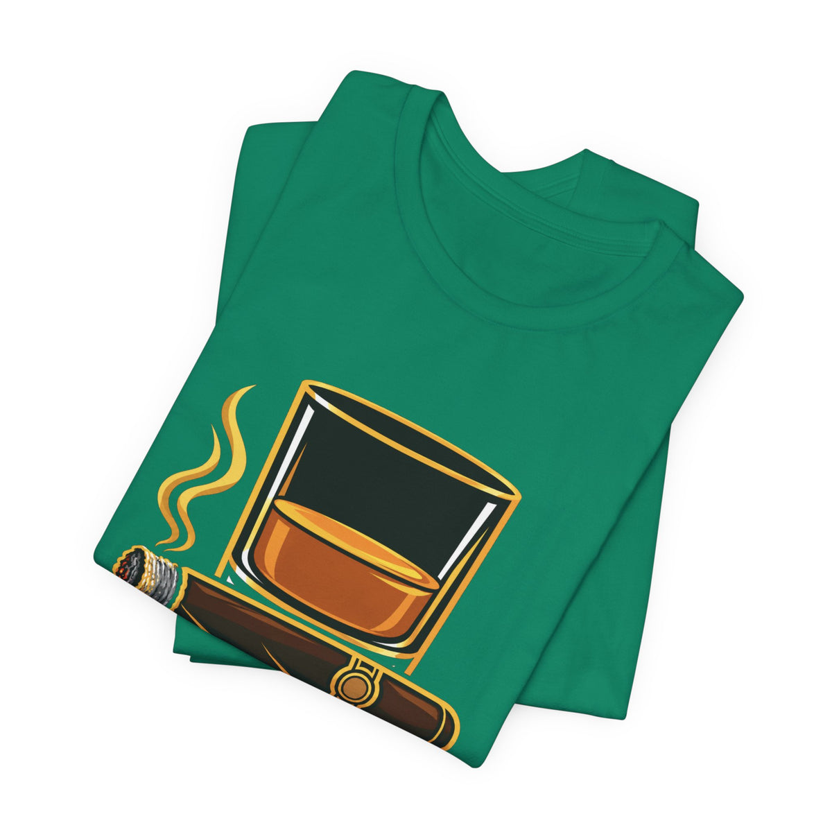 Cigar and Bourbon Unisex Jersey Short Sleeve Tee