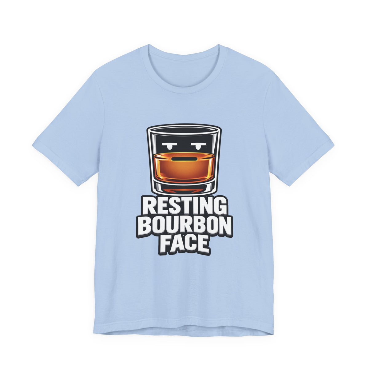 Resting Bourbon Face Unisex Jersey Short Sleeve Tee