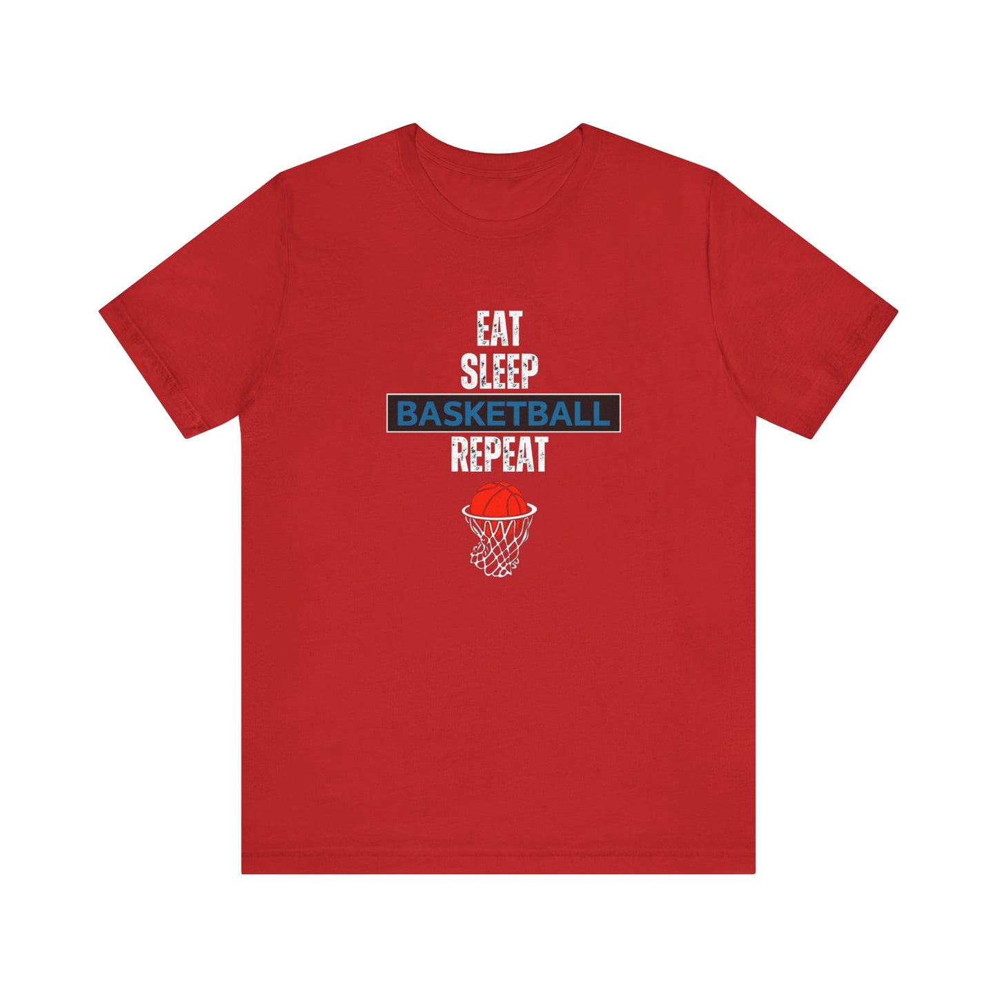 Eat, Sleep, Basketball, Repeat Unisex Jersey Short Sleeve Tee