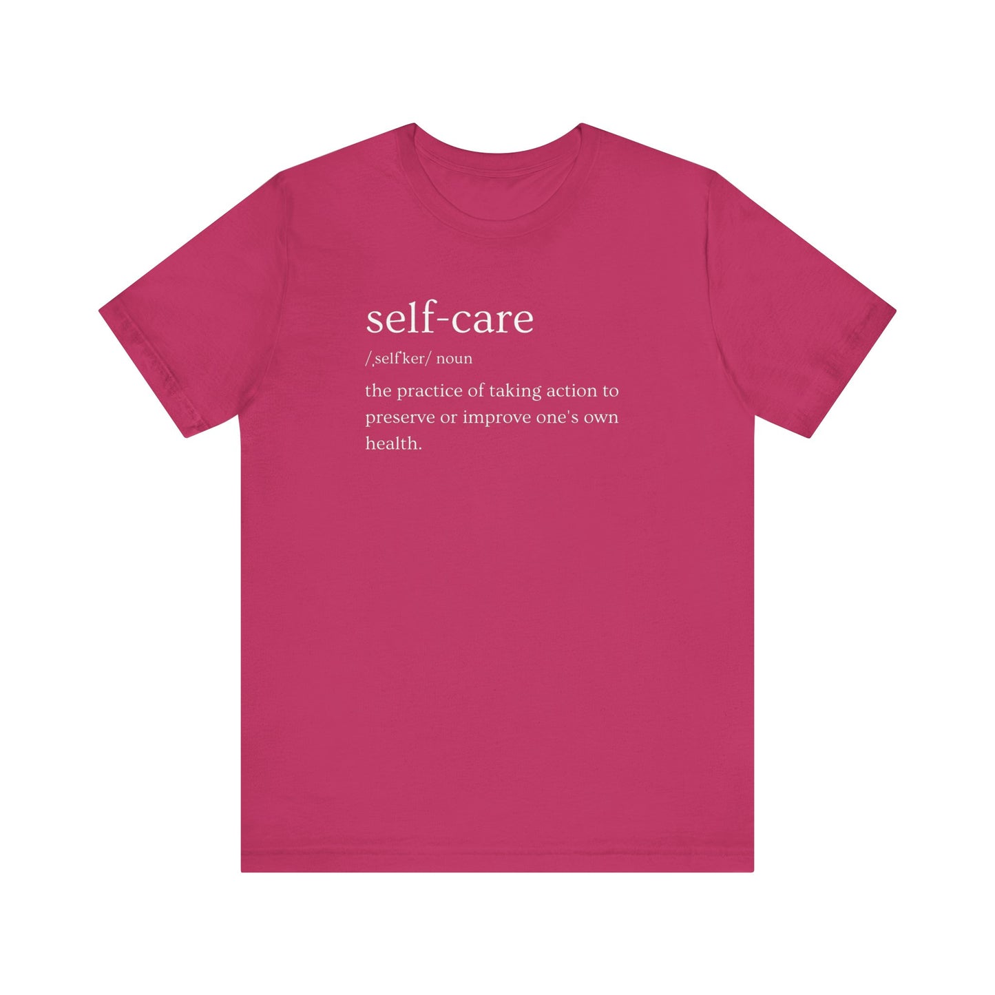 Self-Care Unisex Jersey Short Sleeve Tee