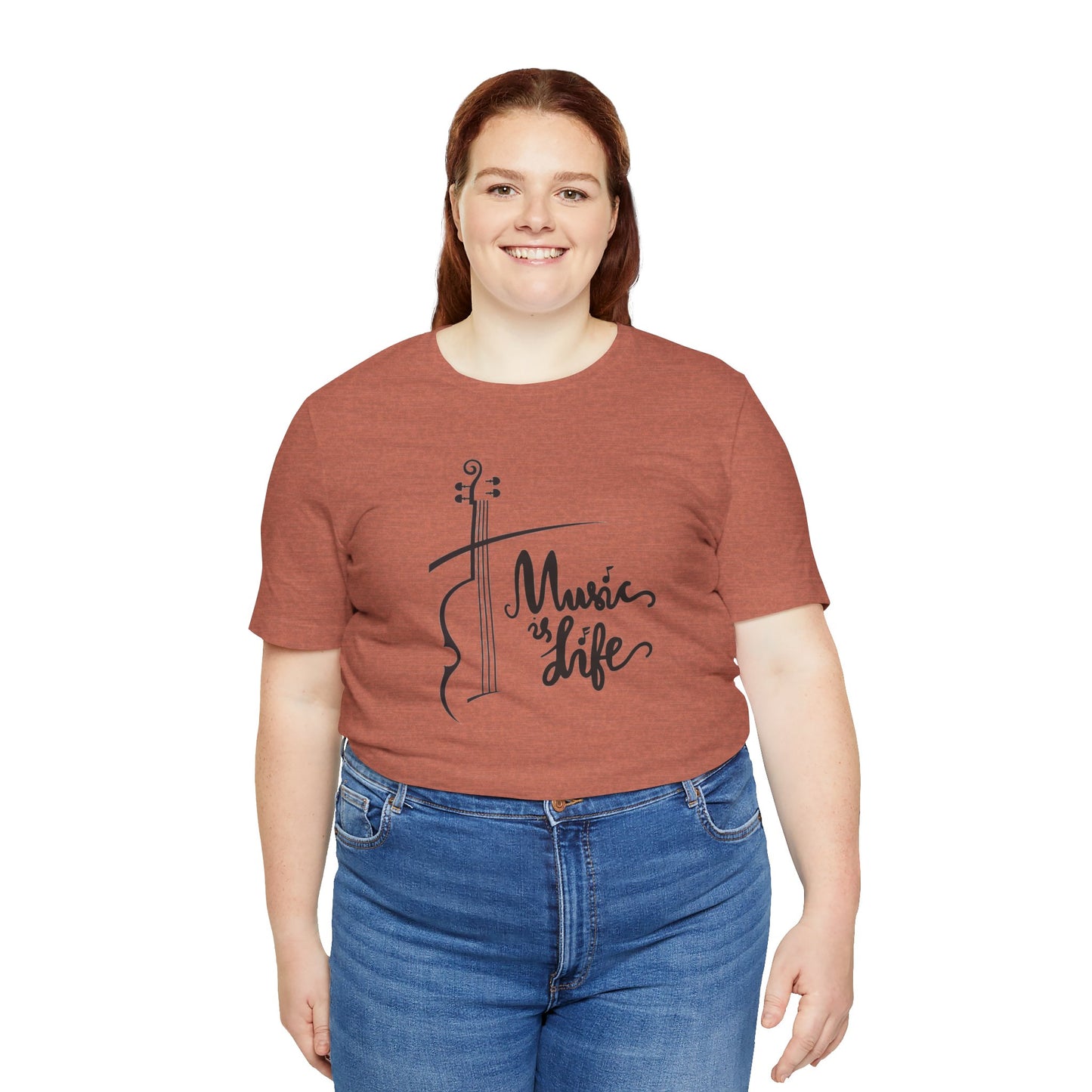 Music Is Life Unisex Jersey Short Sleeve Tee