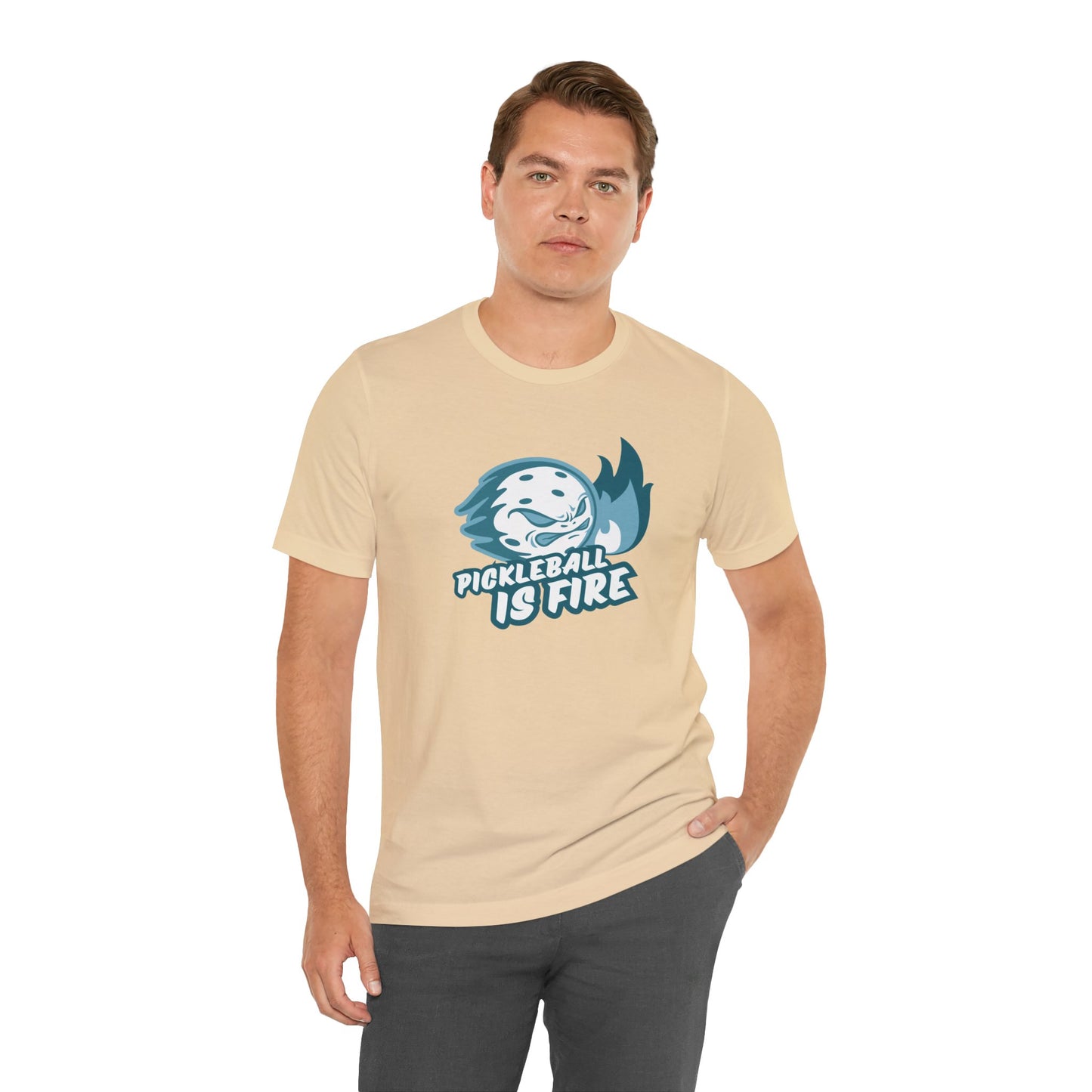 Pickleball Is Fire Unisex Jersey Short Sleeve Tee