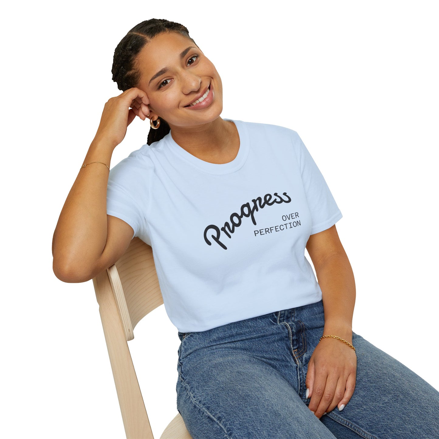 Progress Over Perfection Unisex Softstyle T-Shirt