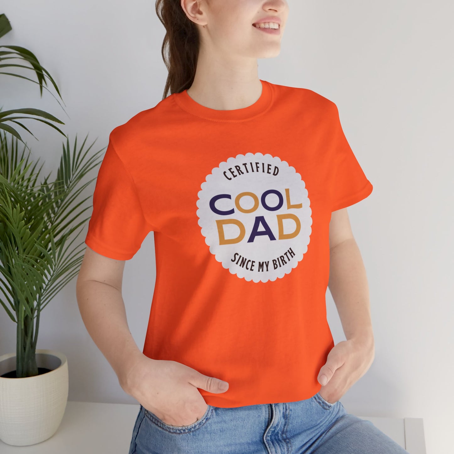 Certified Cool Dad Unisex Jersey Short Sleeve Tee