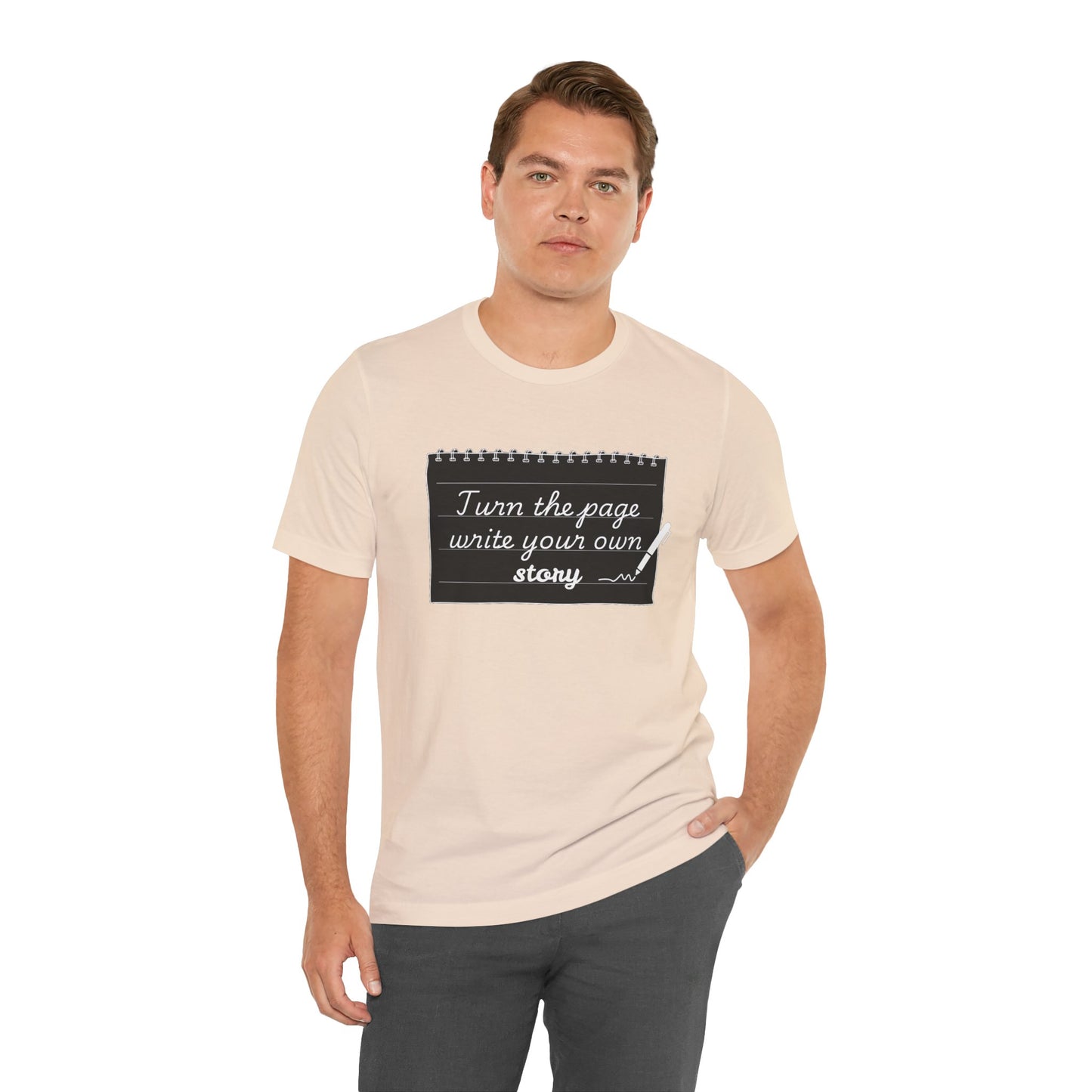 Turn the Page And Write Your Story Unisex Softstyle T-Shirt
