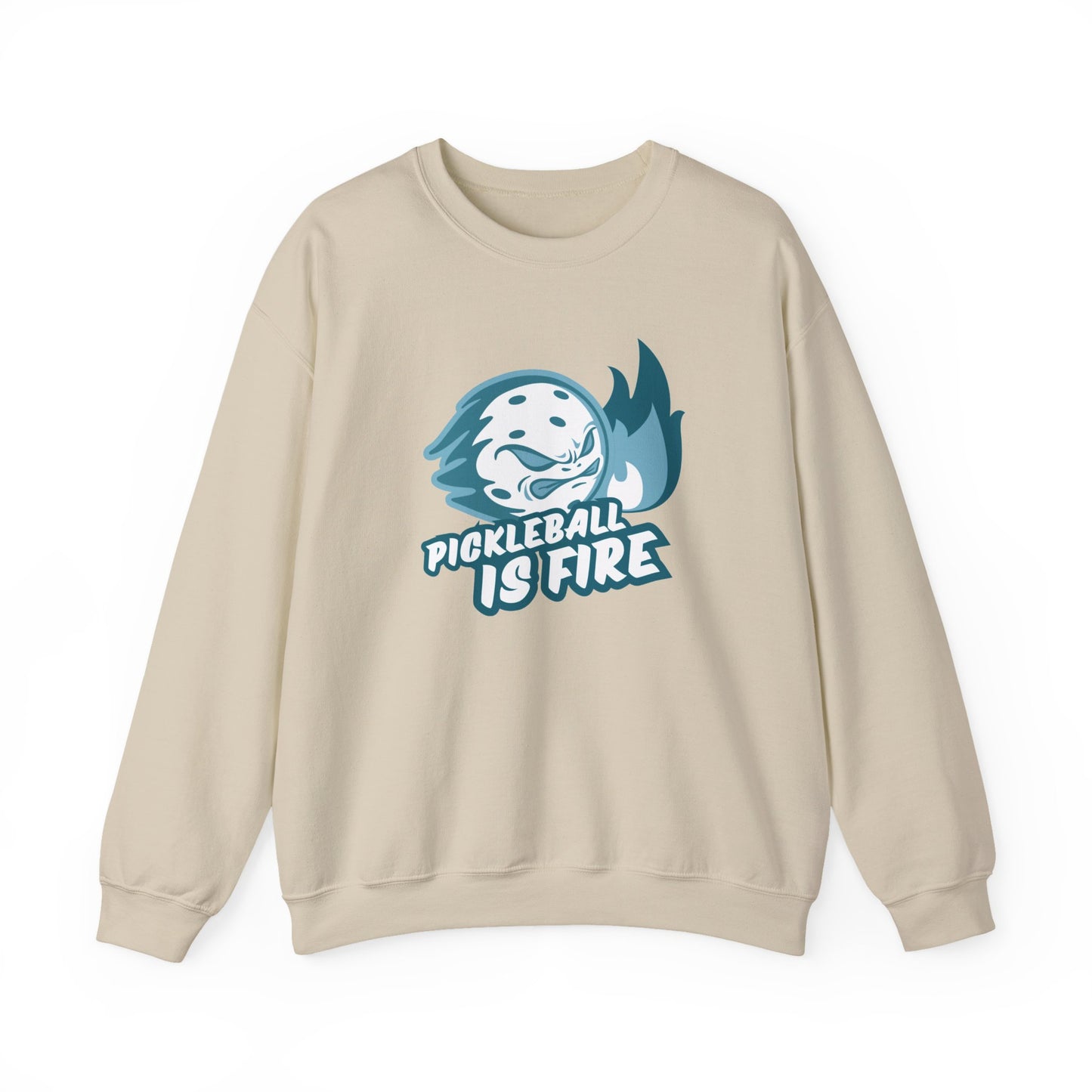 Pickleball is Fire Unisex Heavy Blend™ Crewneck Sweatshirt