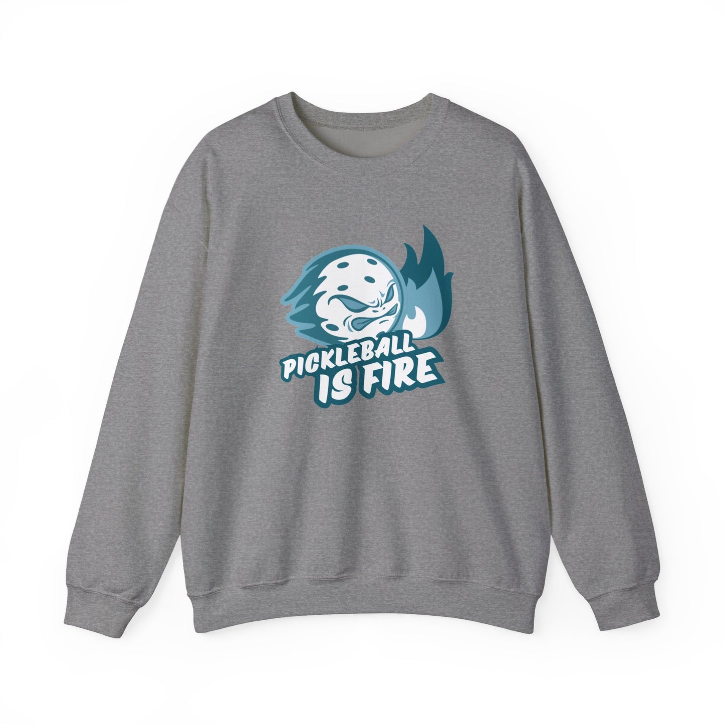 Pickleball is Fire Unisex Heavy Blend™ Crewneck Sweatshirt