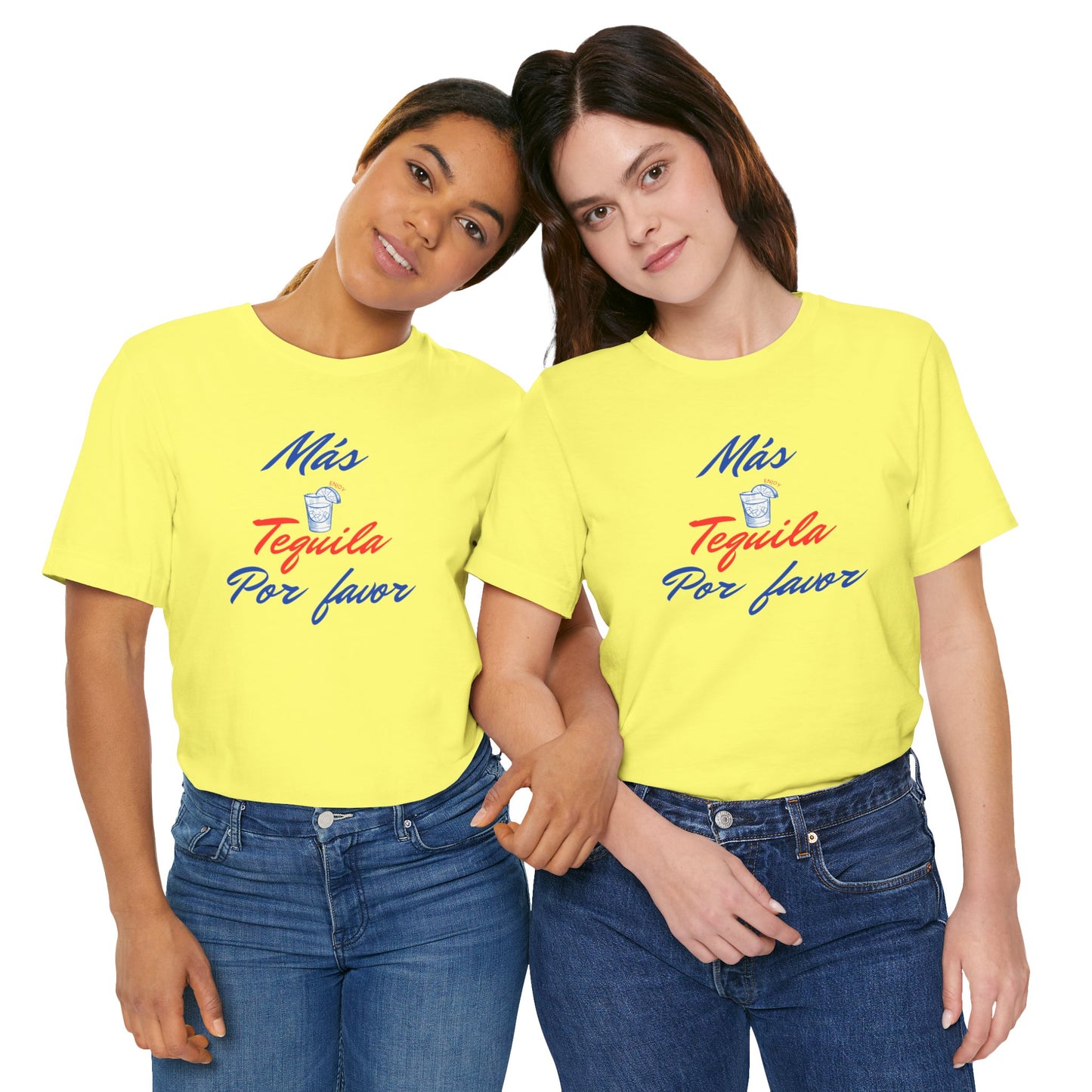 Tequilla/ Mas Tequila Por Favor Unisex Jersey Short Sleeve Tee