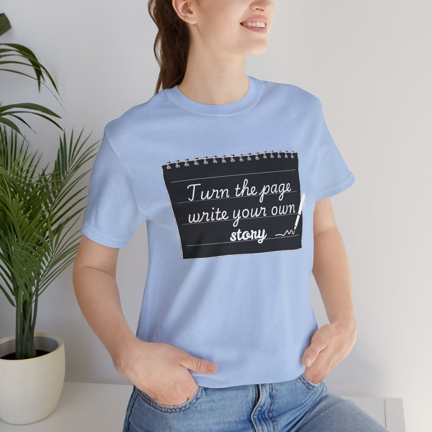 Turn the Page And Write Your Story Unisex Softstyle T-Shirt
