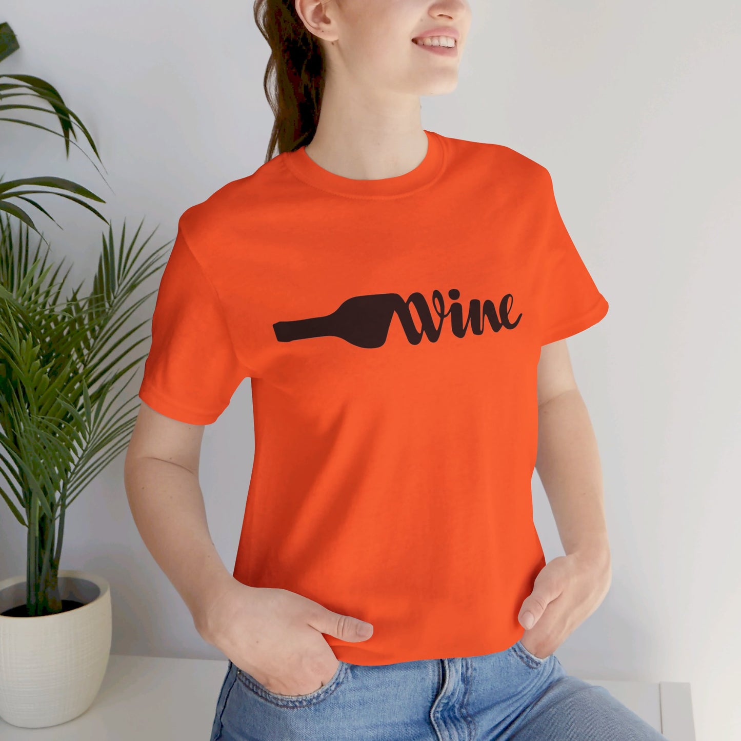 Wine Unisex Jersey Short Sleeve Tee