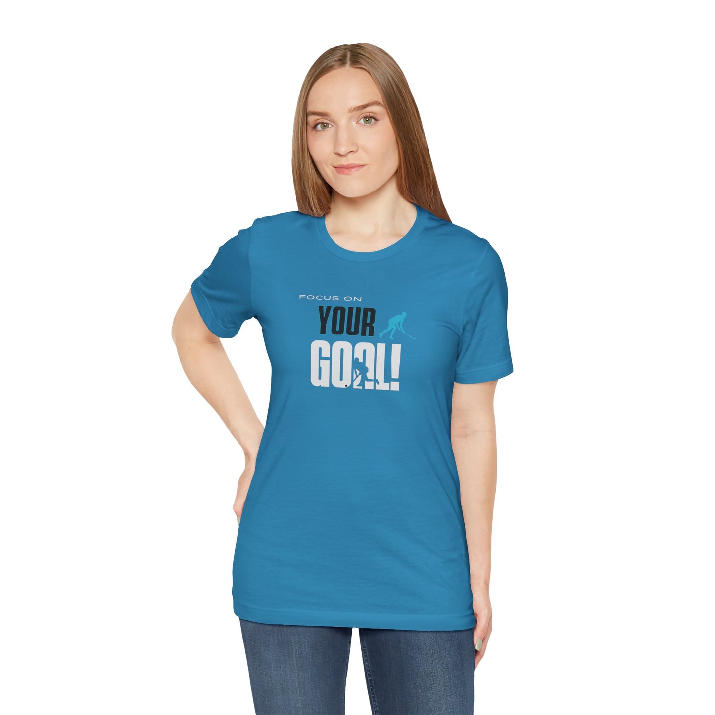 Focus On Your Goal Unisex Jersey Short Sleeve Tee