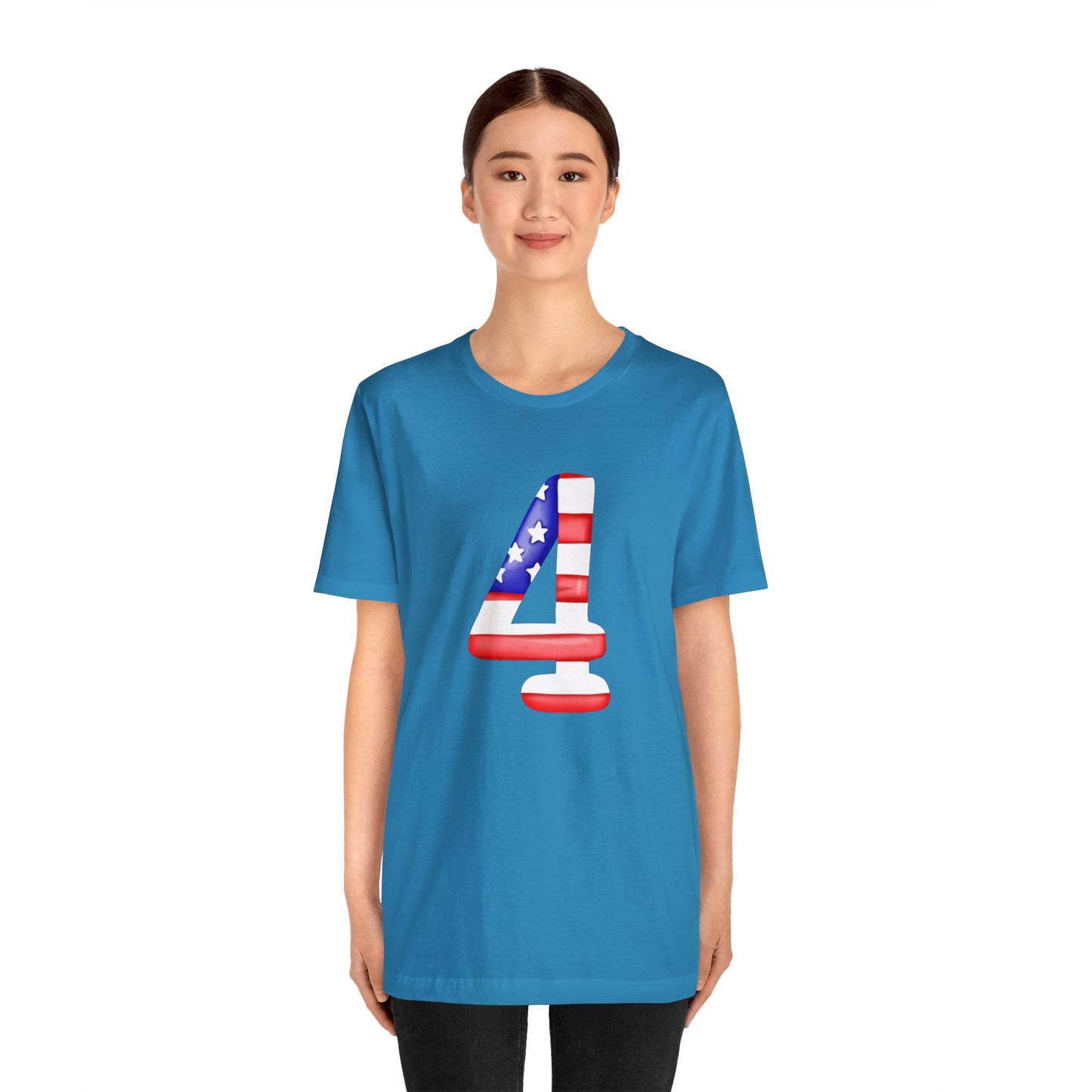 Fourth Red White Blue Unisex Jersey Short Sleeve Tee