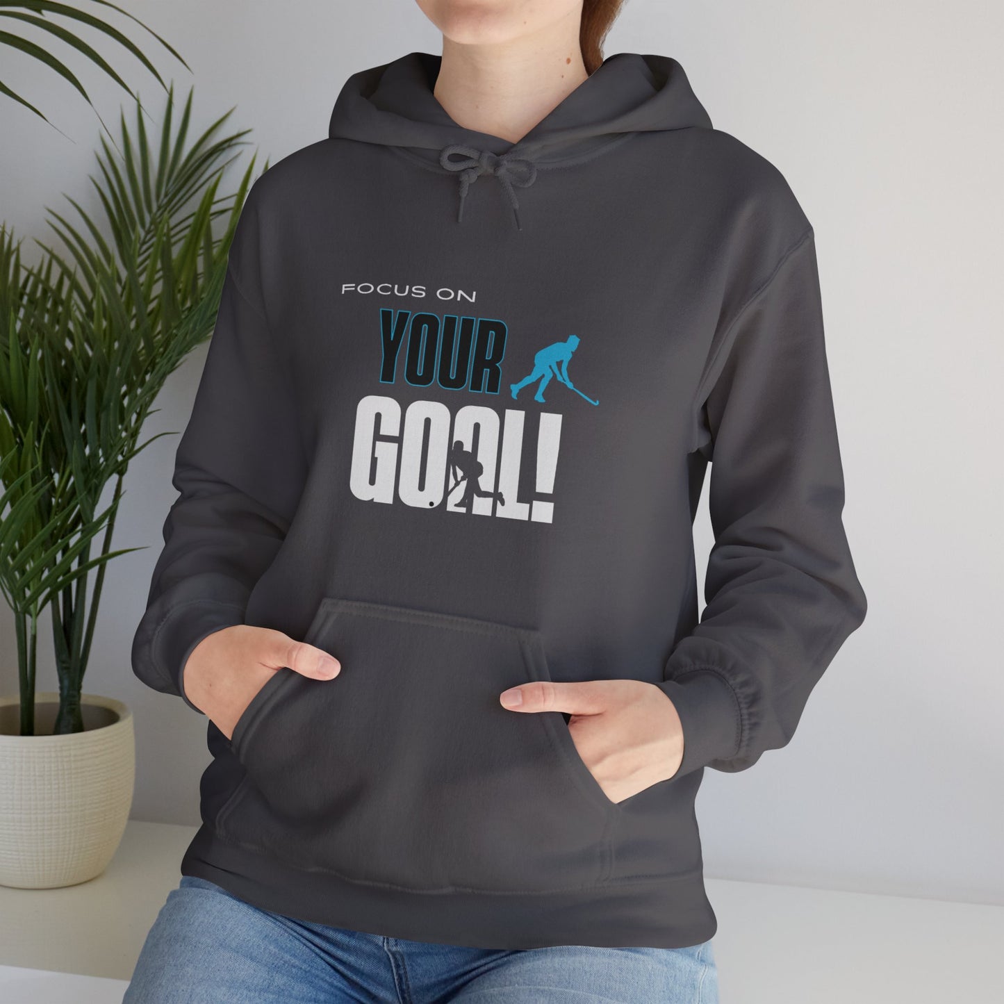 Focus On Your Goal Unisex Heavy Blend™ Hooded Sweatshirt