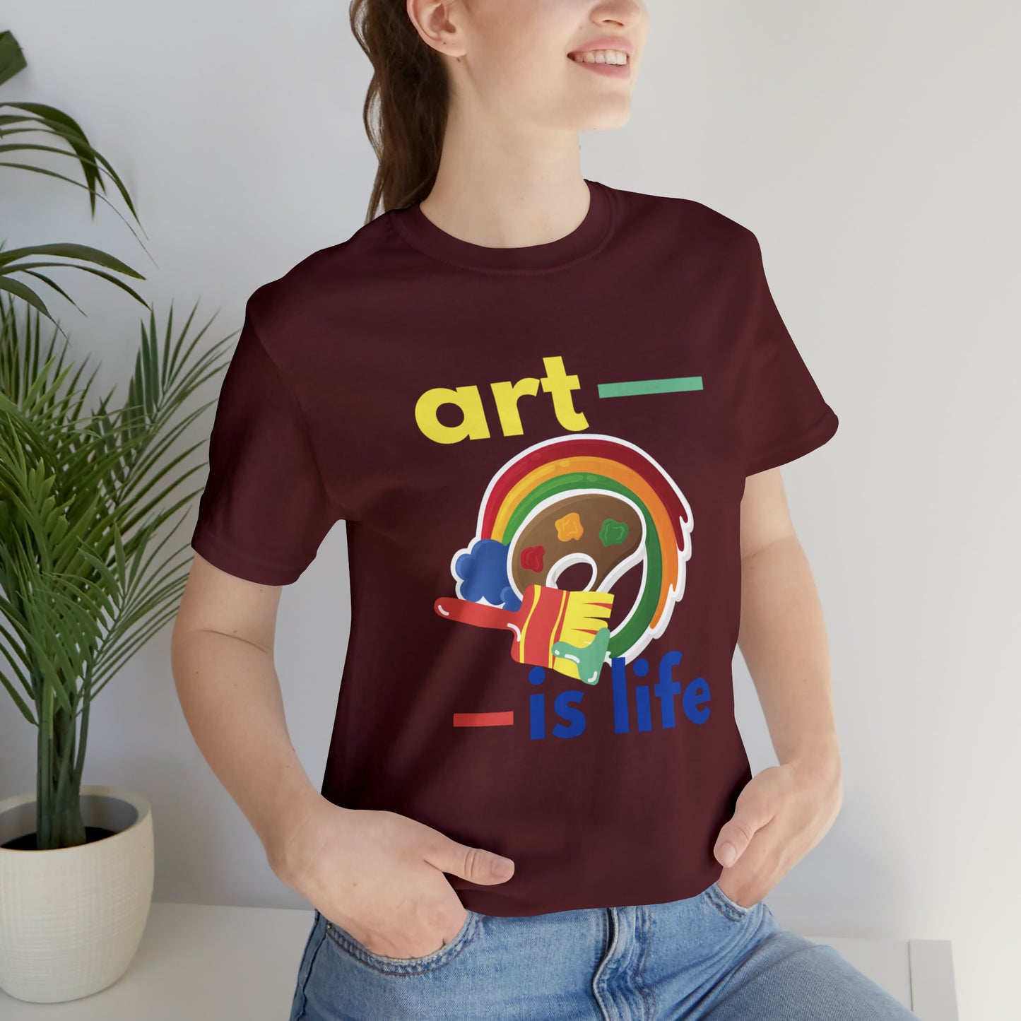 Life Is Art Unisex Jersey Short Sleeve Tee