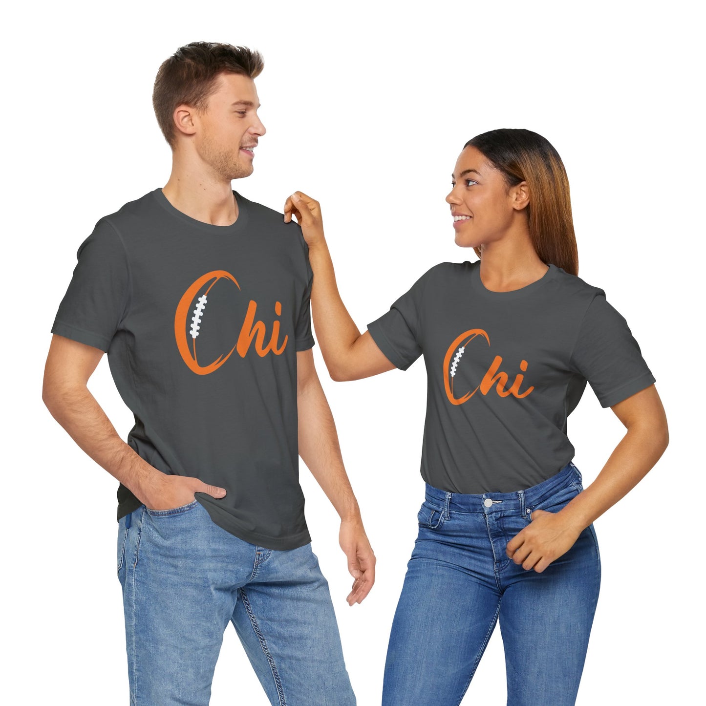 Chi Football/ Orange Unisex Jersey Short Sleeve Tee