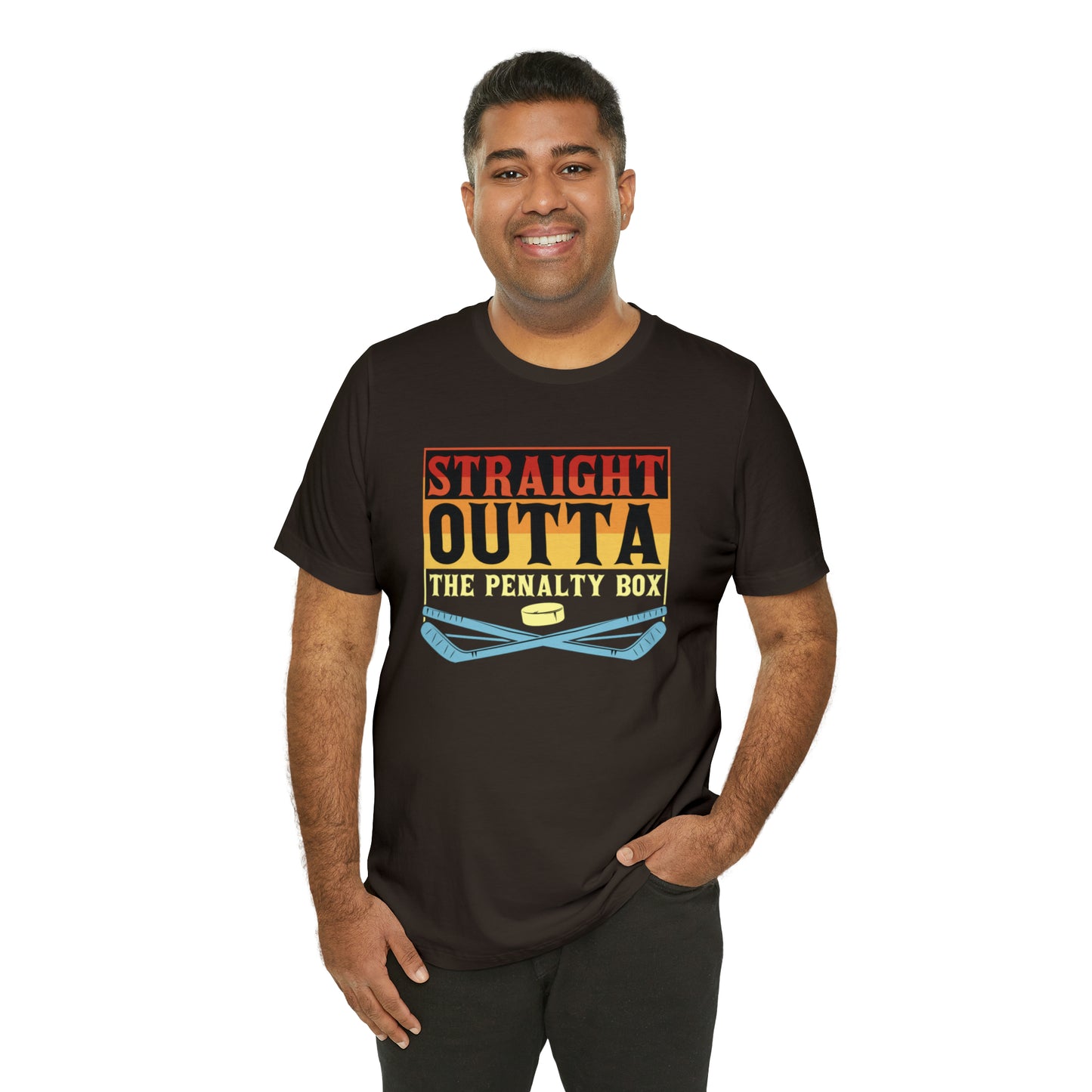 Straight Out The penalty Box Unisex Jersey Short Sleeve Tee