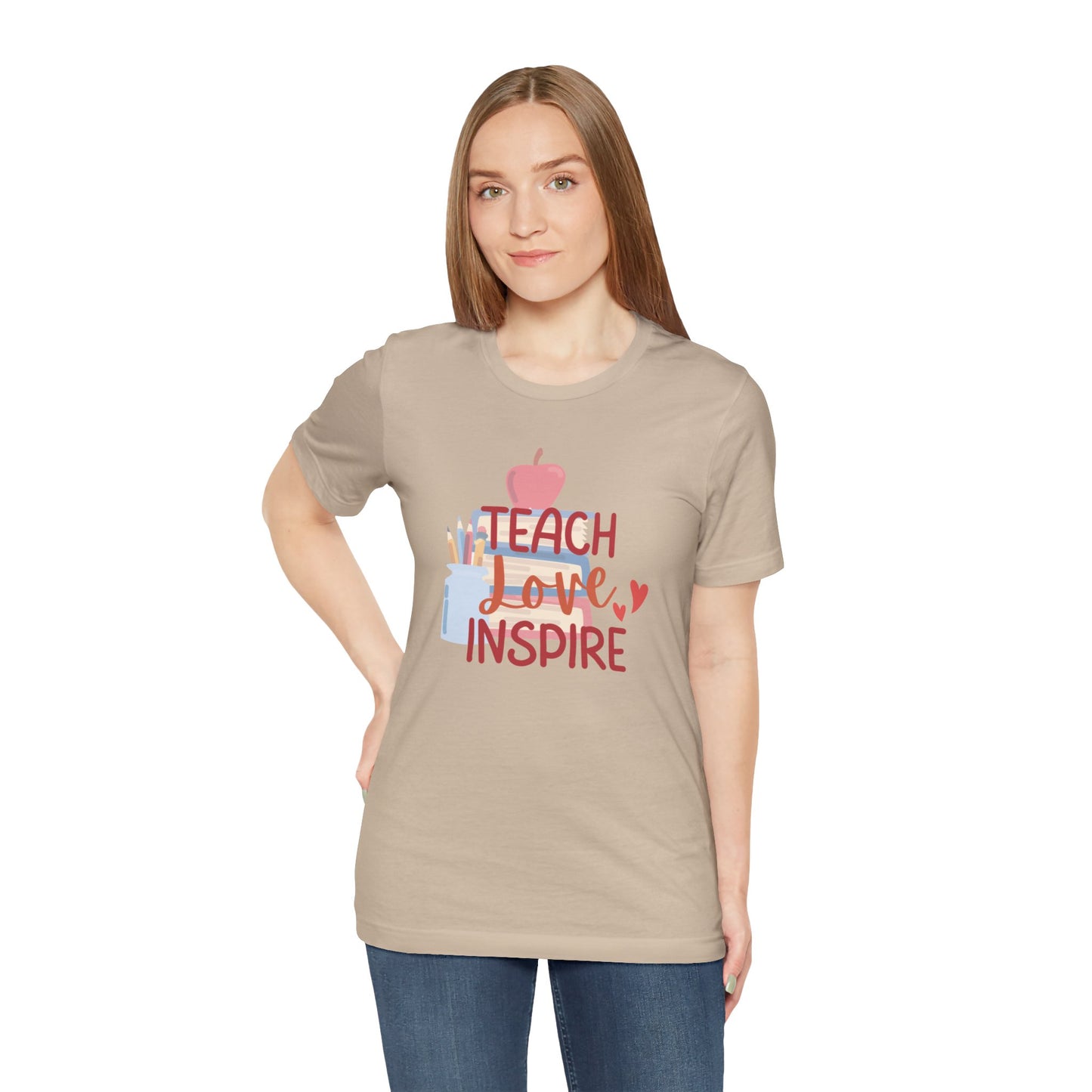 Teach Love Inspire Unisex Jersey Short Sleeve Tee