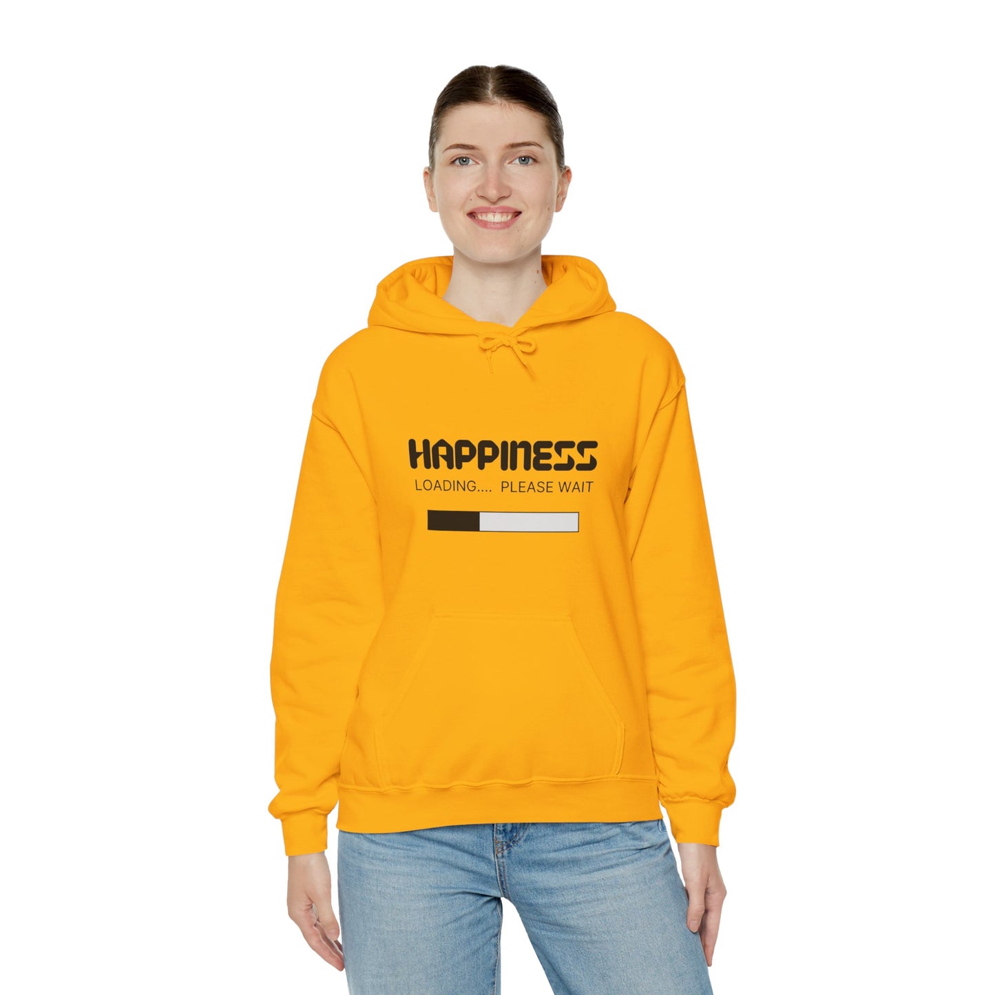 Happiness Loading Please Wait Unisex Heavy Blend™ Hooded Sweatshirt