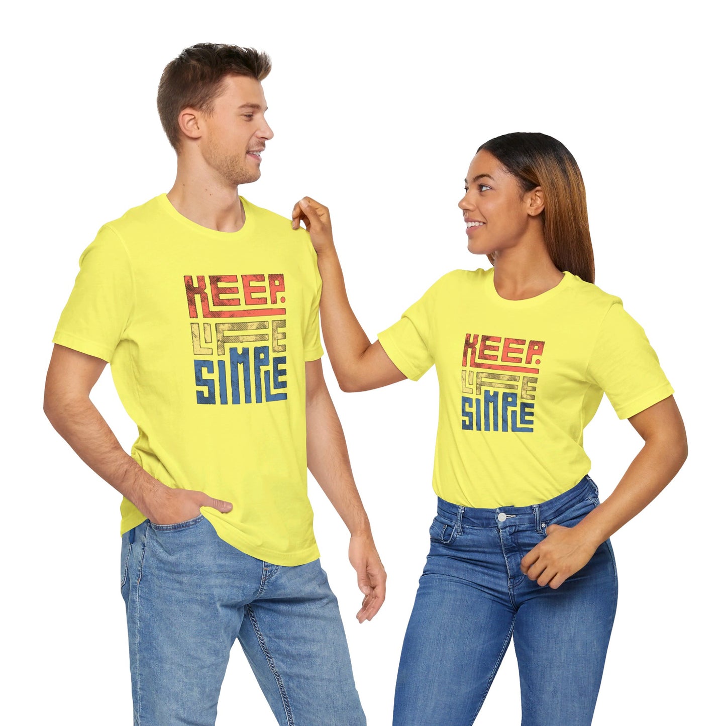 Keep Life Simple Unisex Jersey Short Sleeve Tee