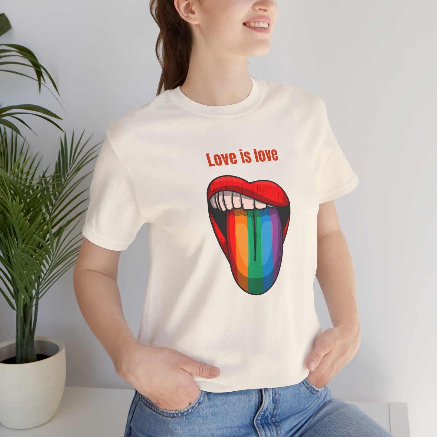 Love Is Love Unisex Jersey Short Sleeve Tee