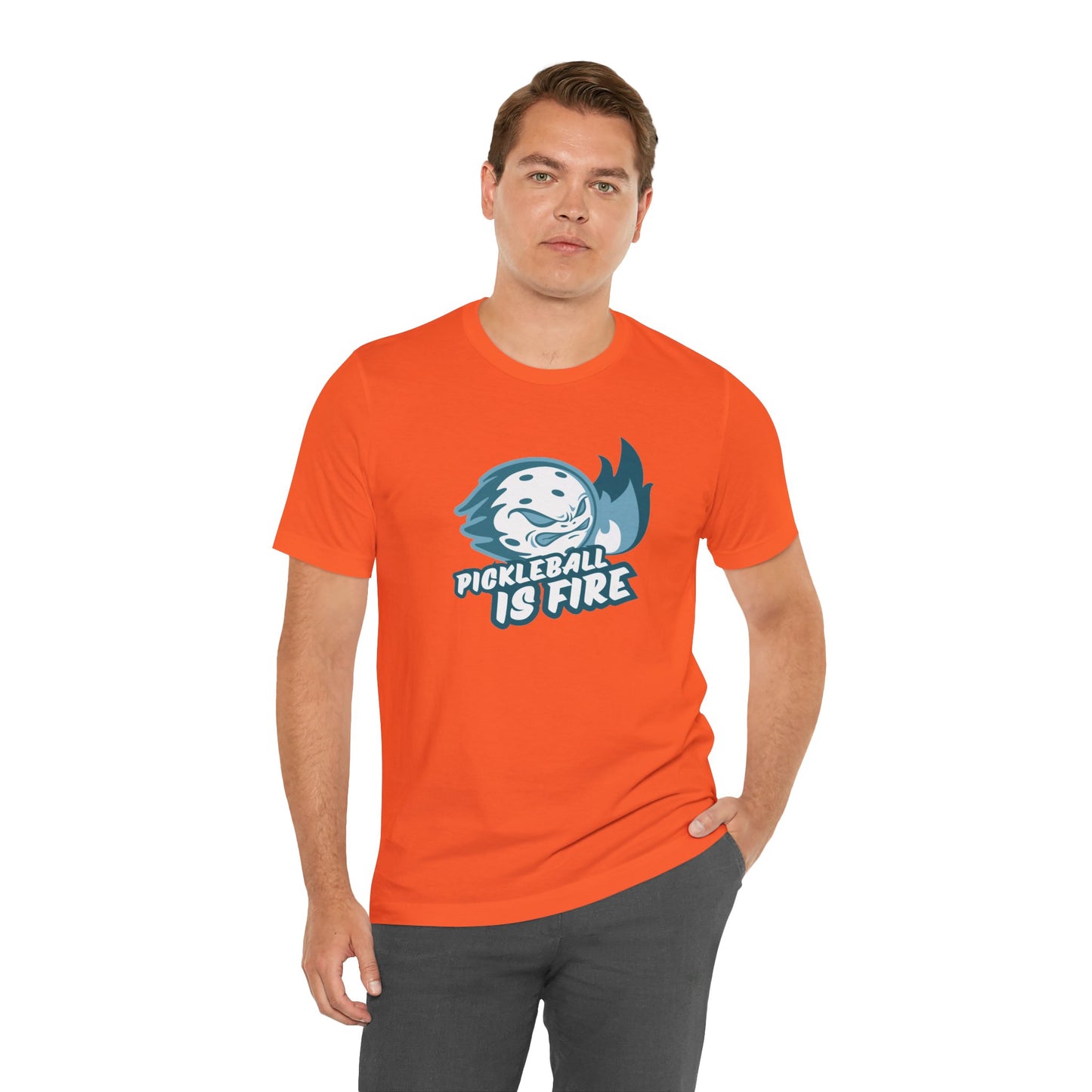 Pickleball Is Fire Unisex Jersey Short Sleeve Tee