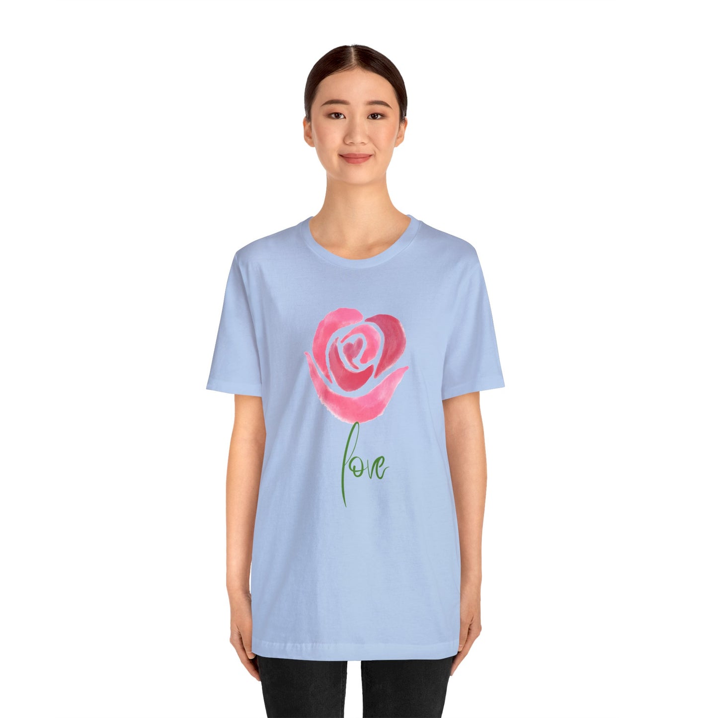 Flower Love Unisex Jersey Short Sleeve Tee