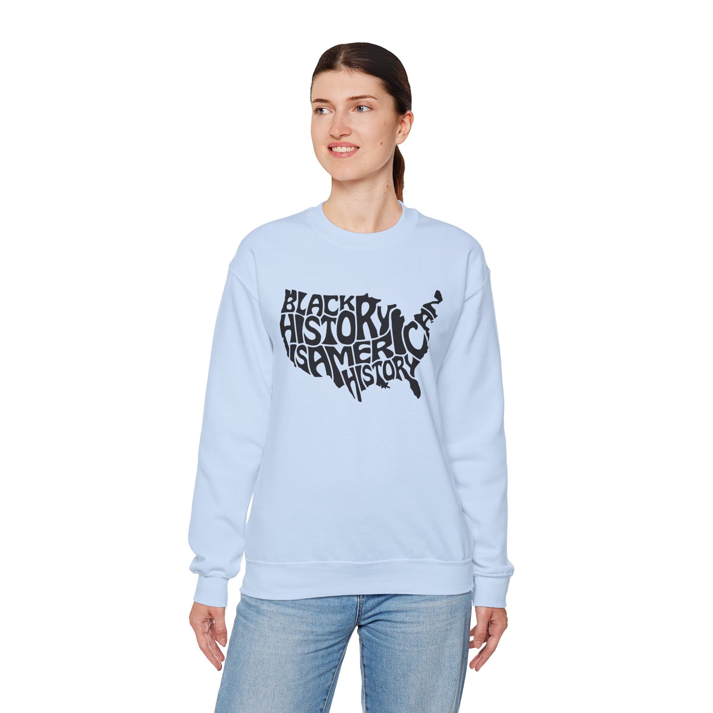 Black History Unisex Heavy Blend™ Crewneck Sweatshirt