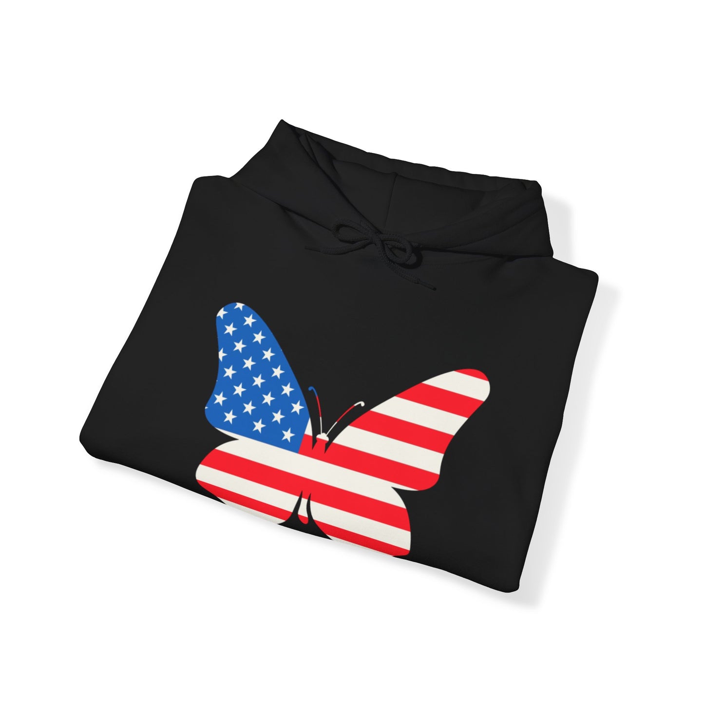 Butterfly Fourth Flag Unisex Heavy Blend™ Hooded Sweatshirt