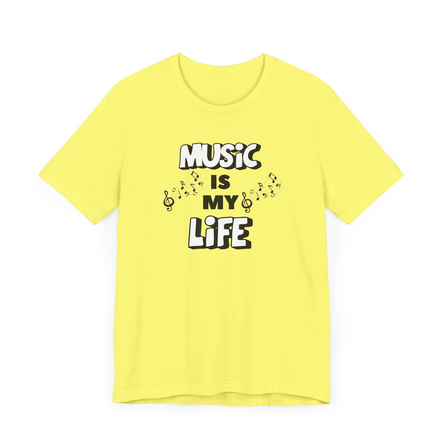 Music is My Life Unisex Jersey Short Sleeve Tee