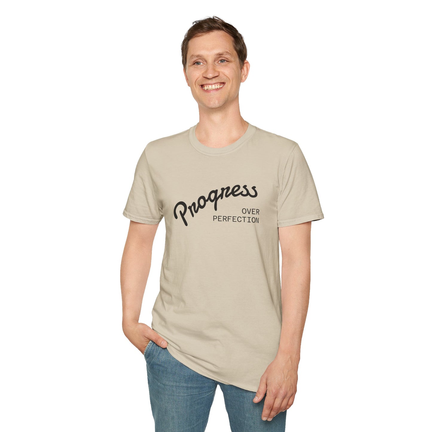 Progress Over Perfection Unisex Softstyle T-Shirt