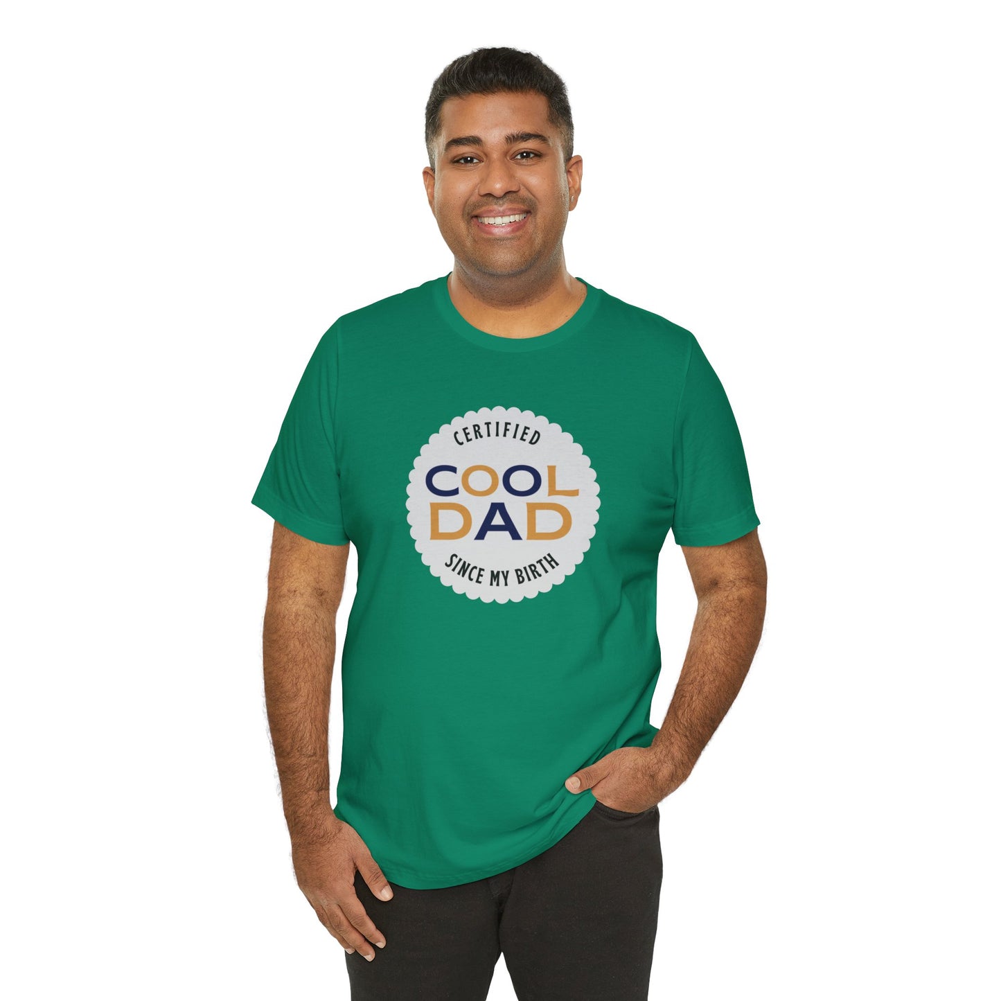 Certified Cool Dad Unisex Jersey Short Sleeve Tee