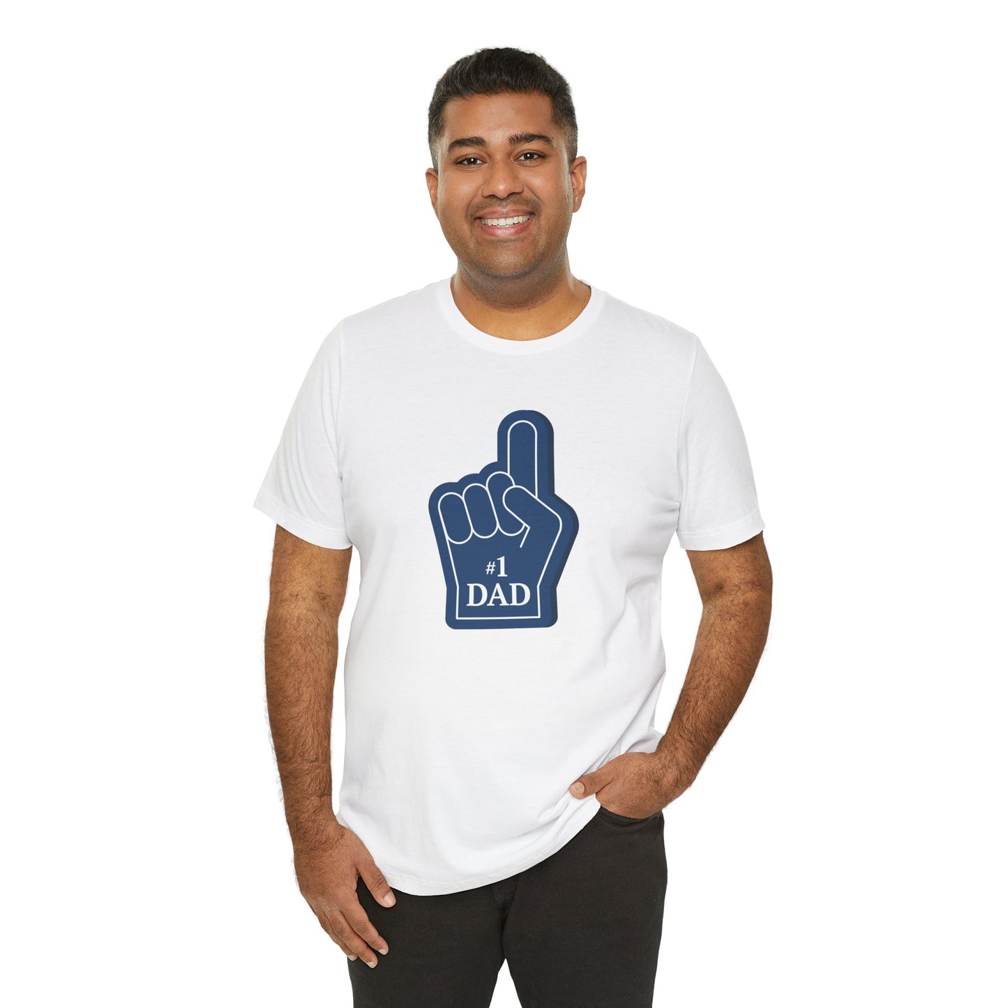 #1 Dad Unisex Jersey Short Sleeve Tee