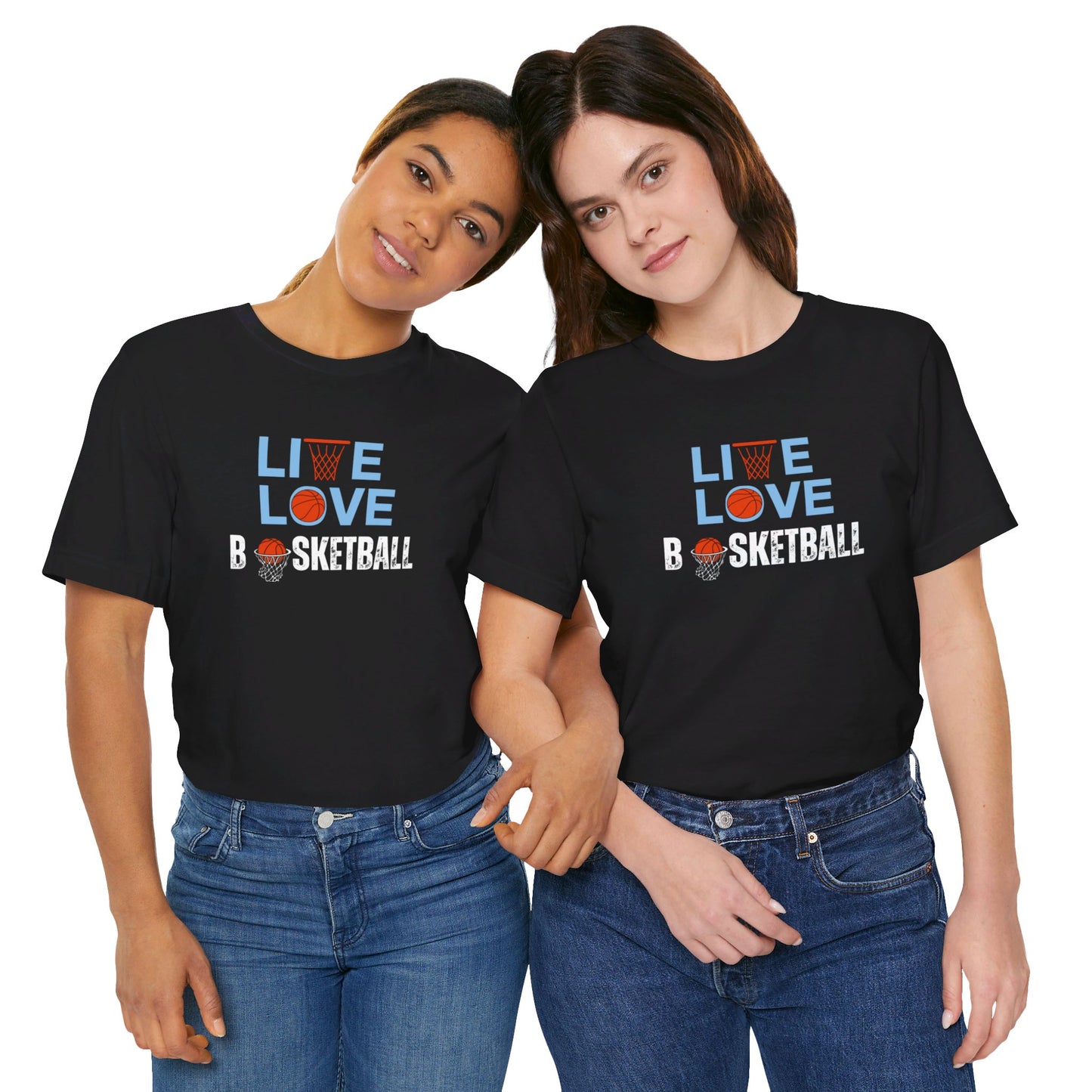 Basketball/ Live Love Basketball Unisex Jersey Short Sleeve Tee