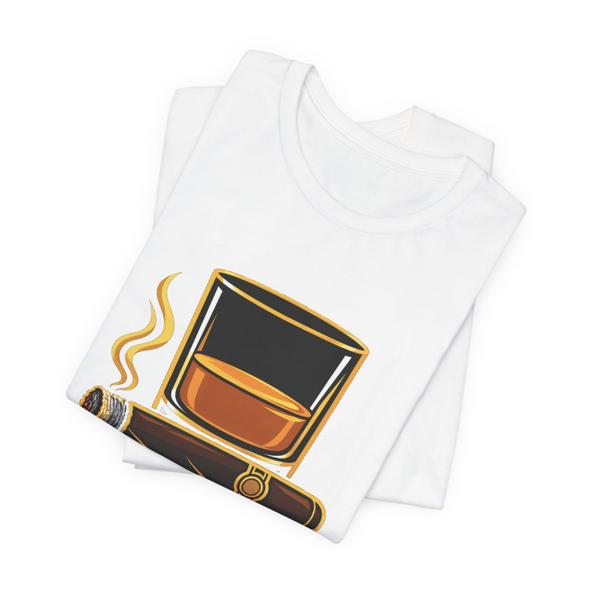 Cigar and Bourbon Unisex Jersey Short Sleeve Tee
