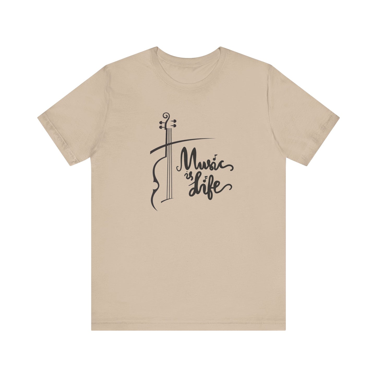 Music Is Life Unisex Jersey Short Sleeve Tee