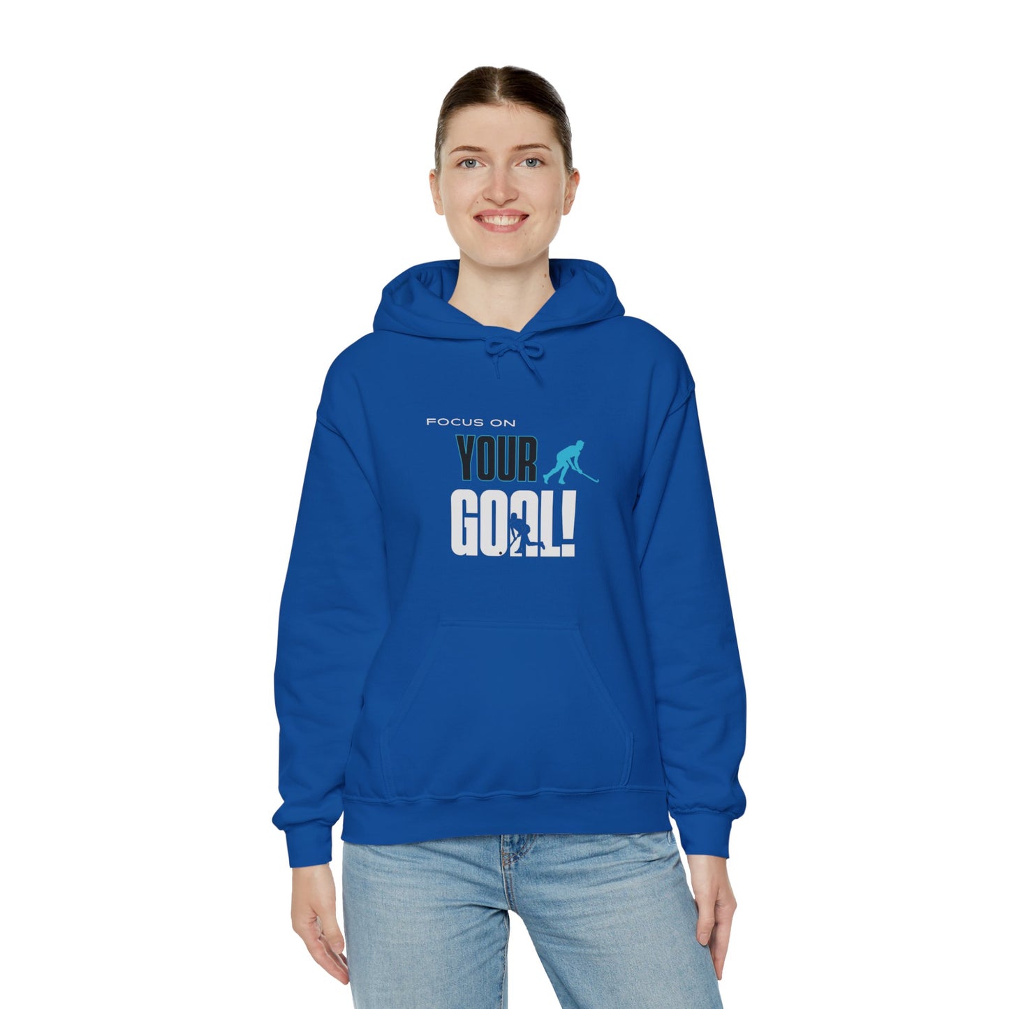 Focus On Your Goal Unisex Heavy Blend™ Hooded Sweatshirt