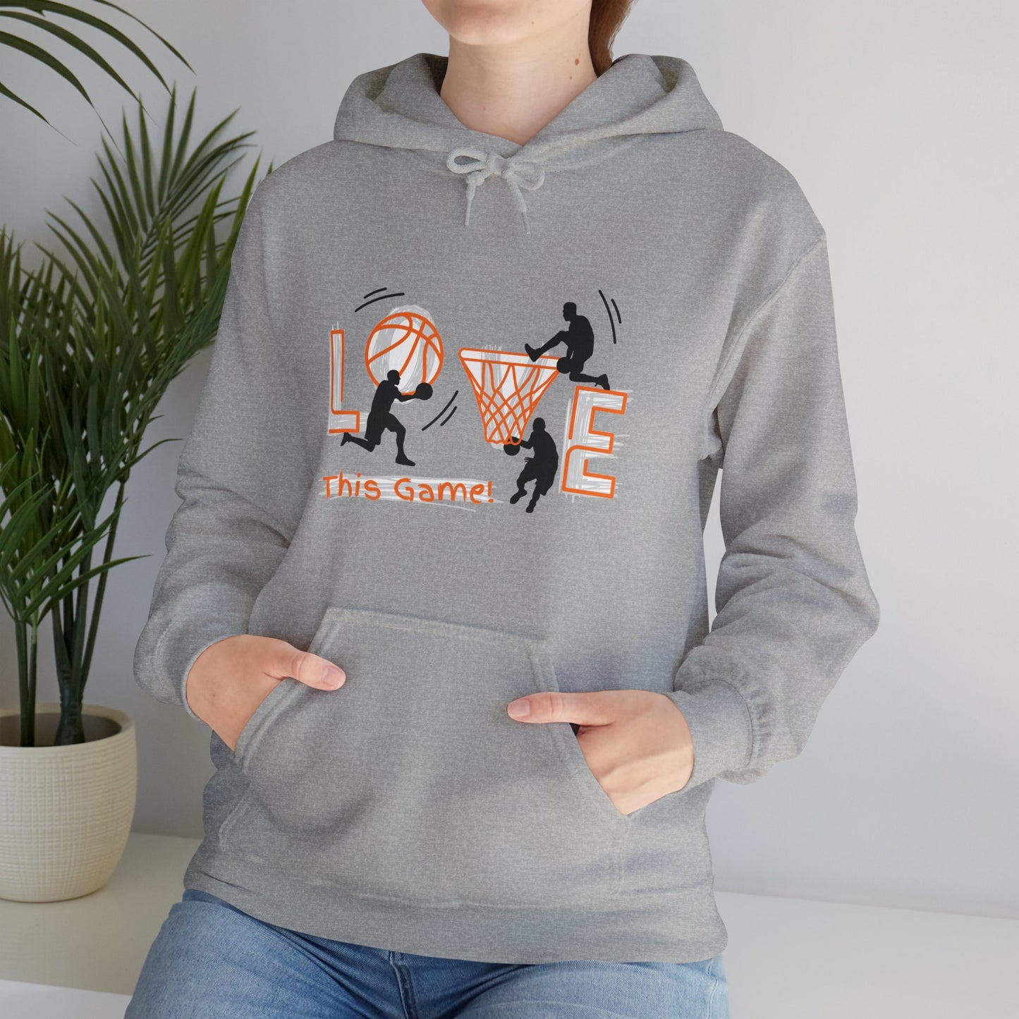 Basketball Love the Game Unisex Heavy Blend™ Hooded Sweatshirt