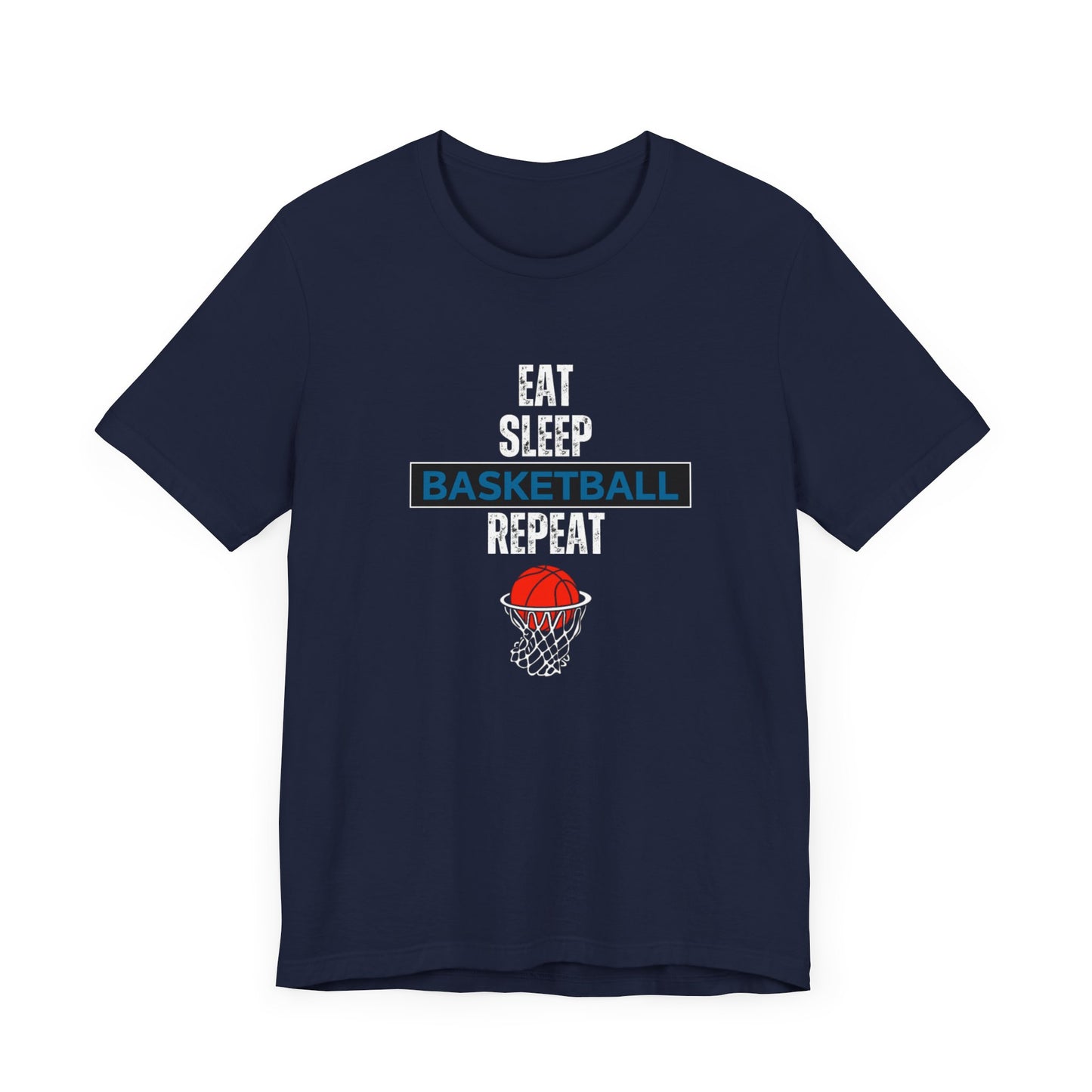 Eat, Sleep, Basketball, Repeat Unisex Jersey Short Sleeve Tee