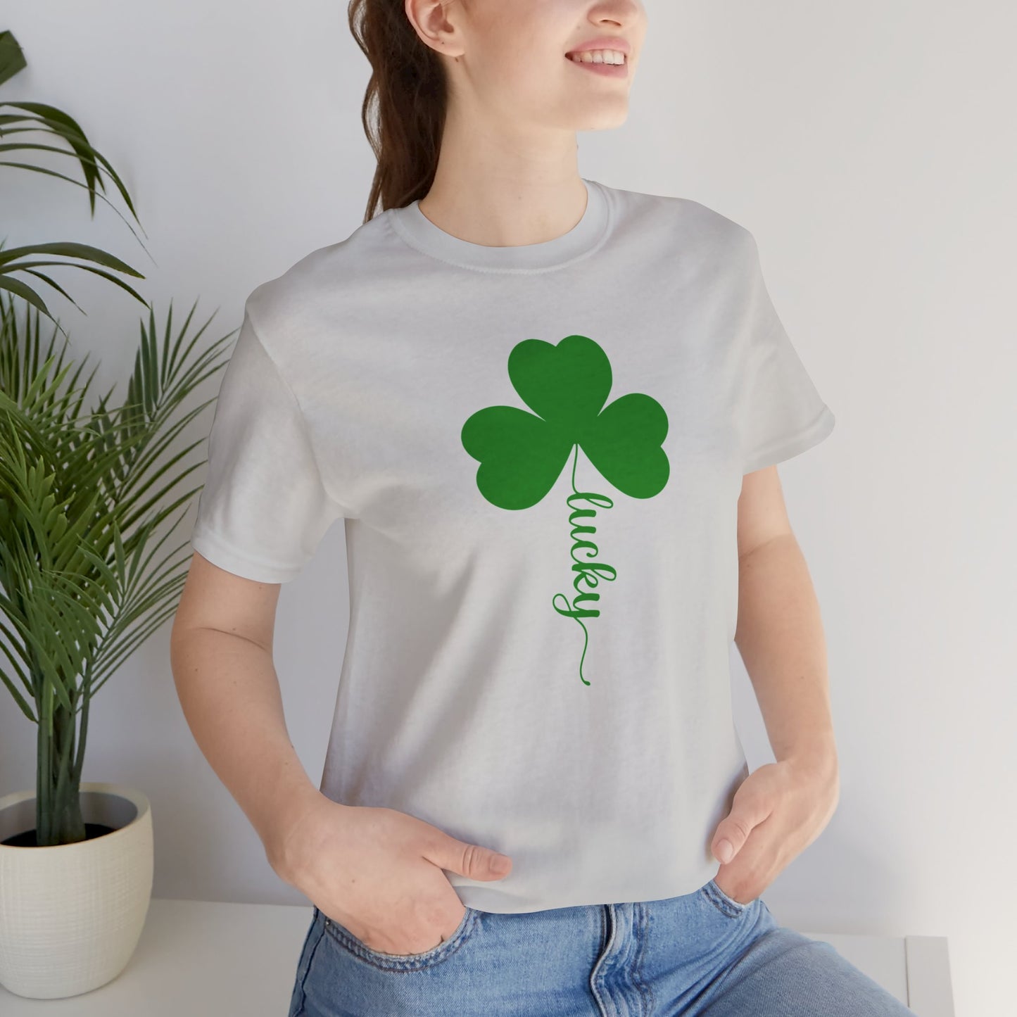 Clover/ Lucky Unisex Jersey Short Sleeve Tee