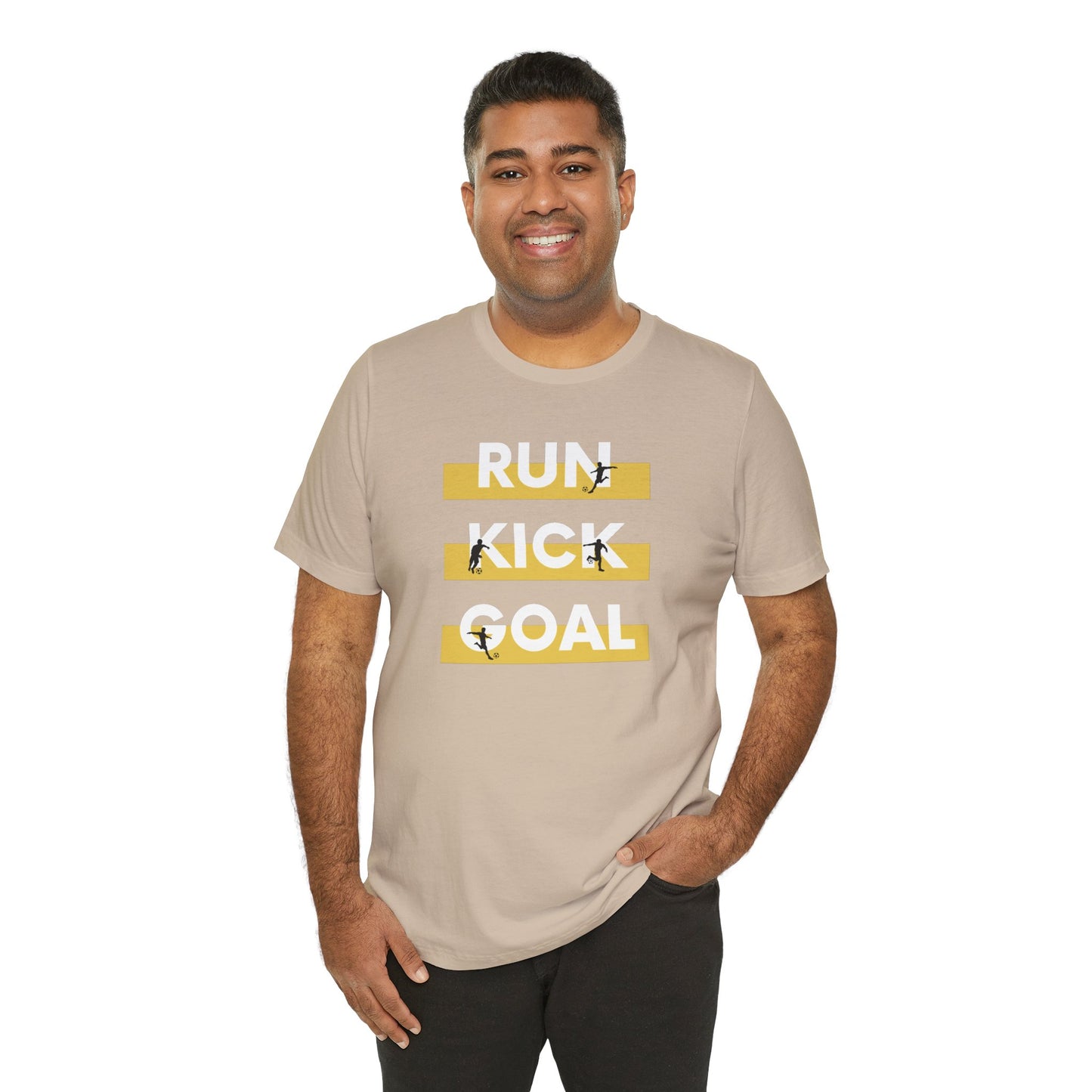 Soccer\ Run Kick Goal Unisex Jersey Short Sleeve Tee