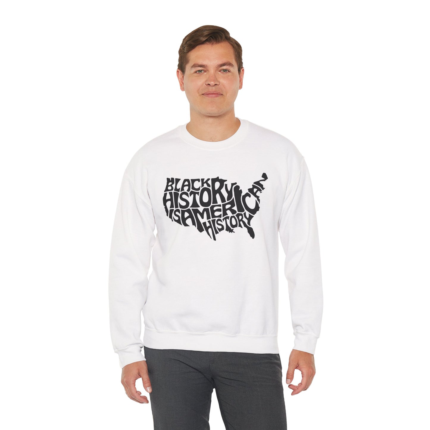Black History Unisex Heavy Blend™ Crewneck Sweatshirt